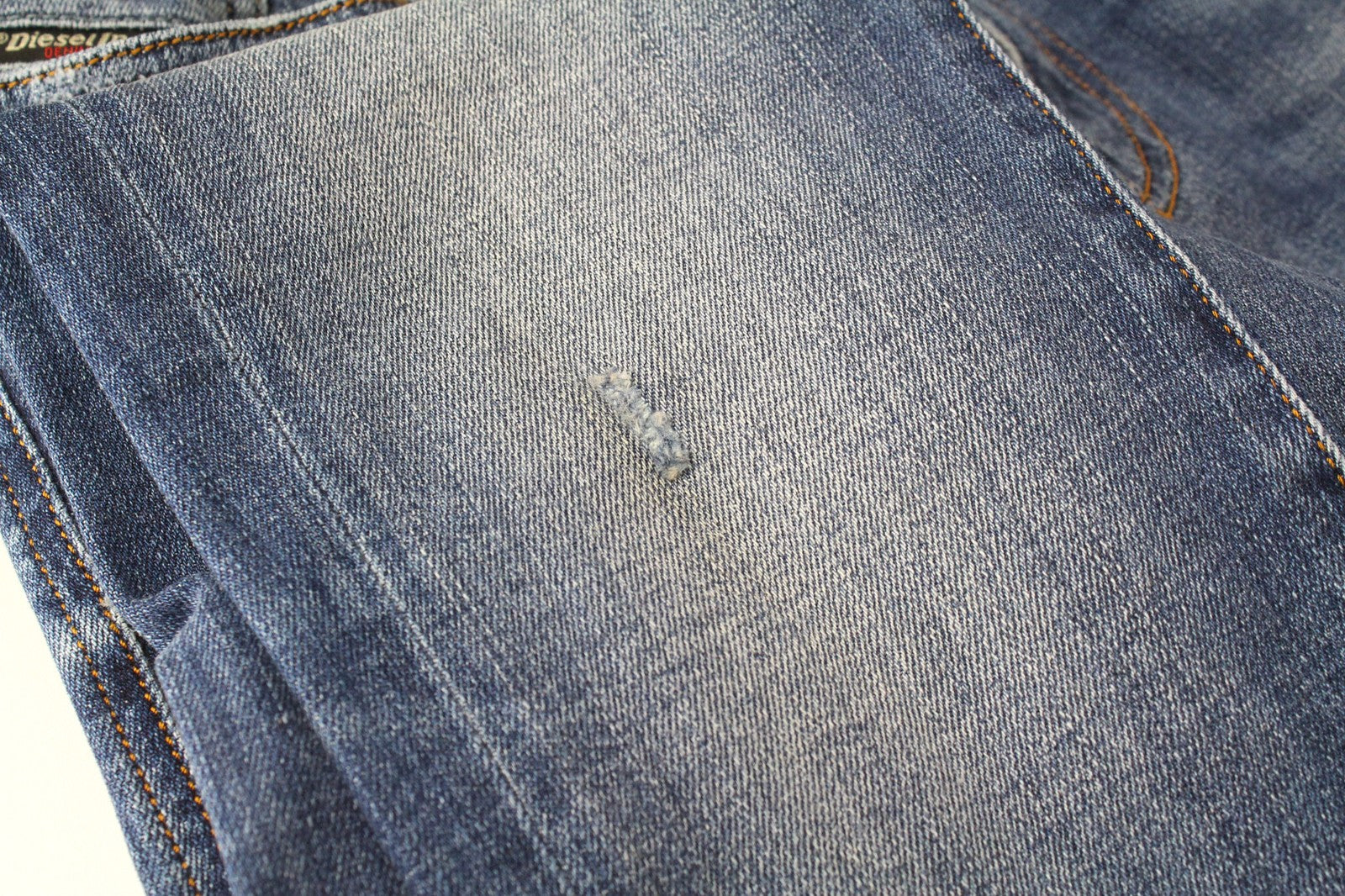 DIESEL D-Amny 086AN vyriški džinsai W29/L30 aptempti mėlyni tamprūs džinsai, medvilninis skalbimas 