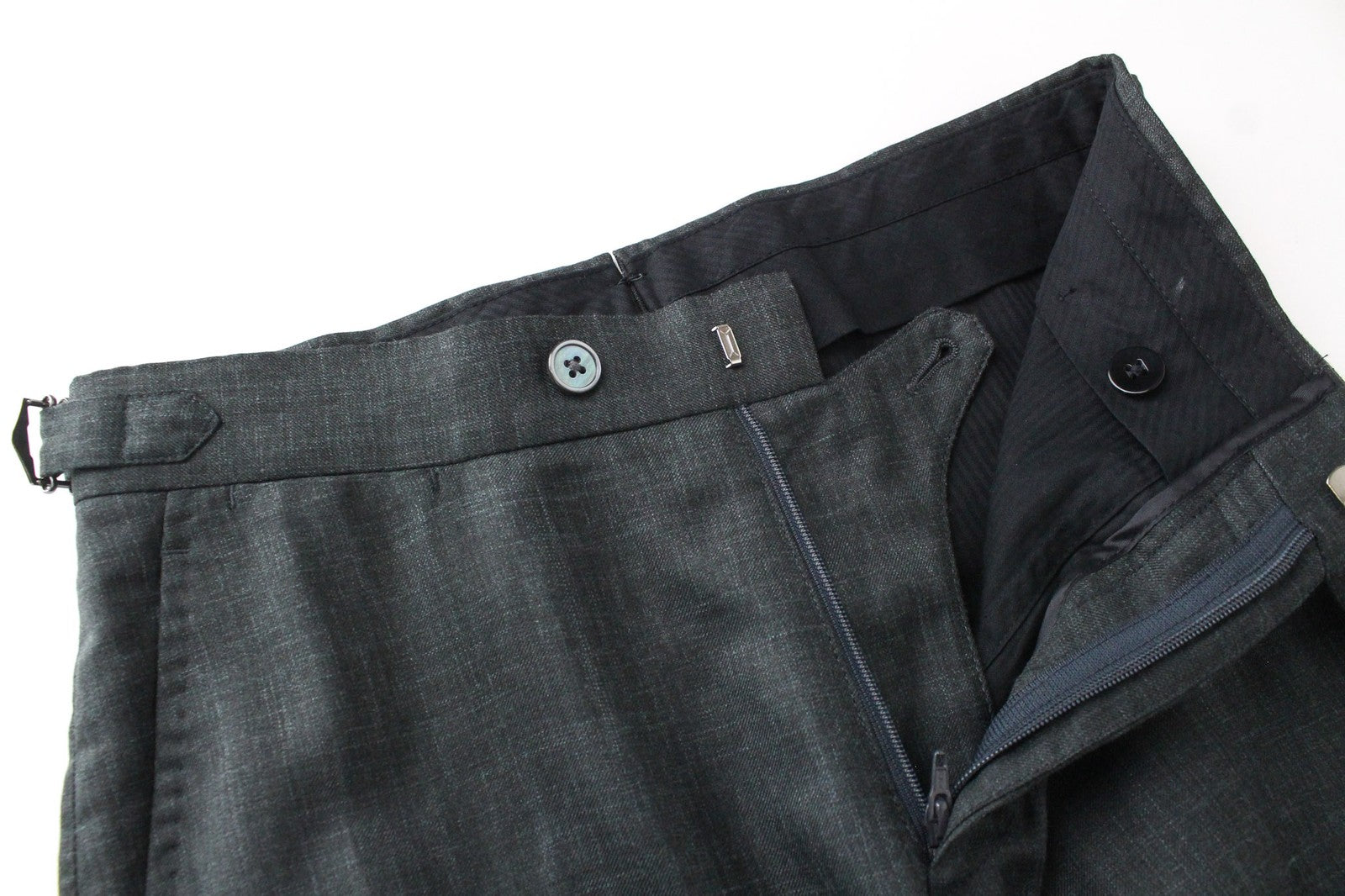 SUITSUPPLY La Spalla Men's Suit UK30R Green Silk Linen 2Pc Slim Cashmere Blend