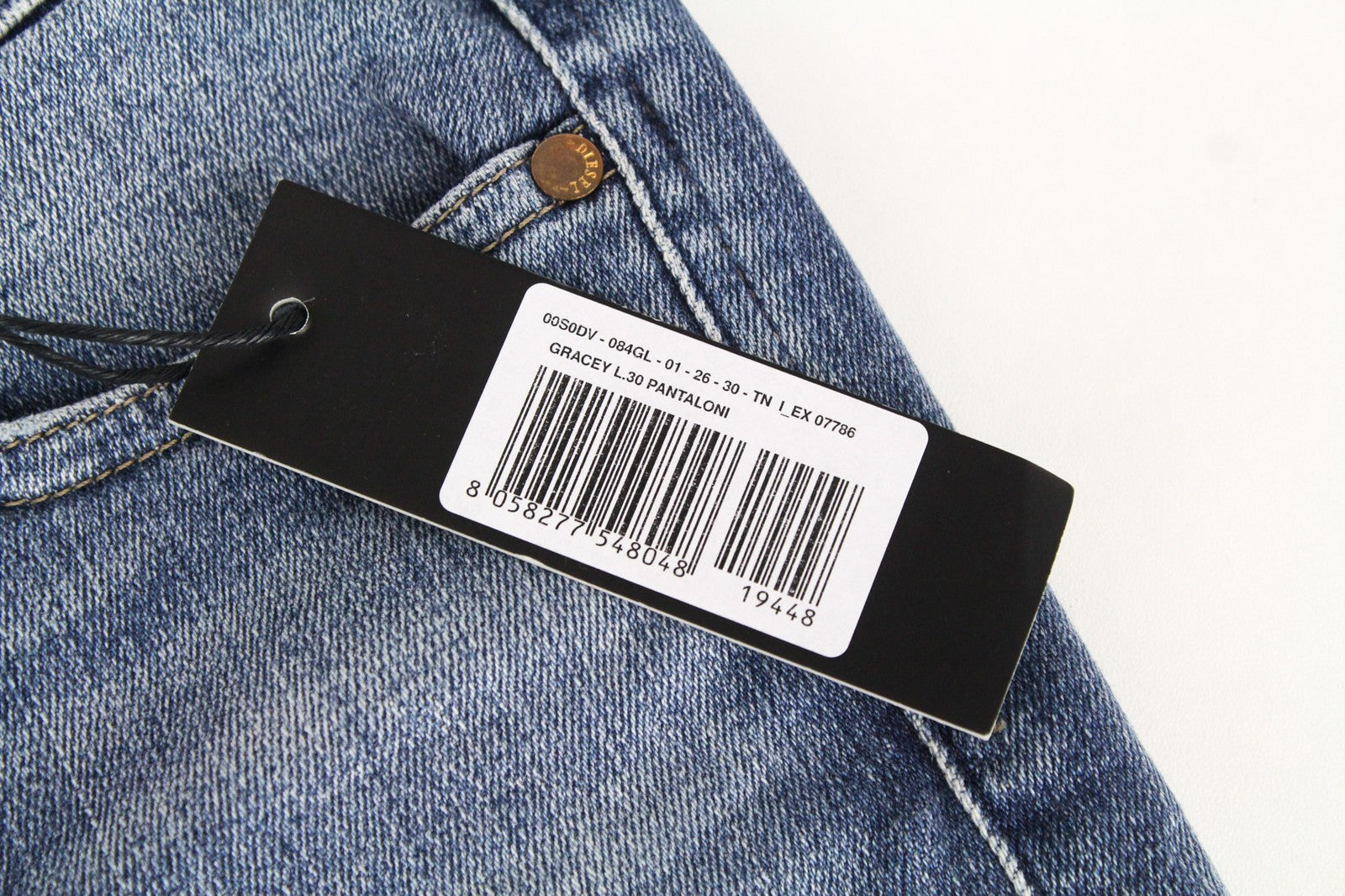 DIESEL Gracey 084GL Women's Jeans W26/L30 Super Slim Stretch Skinny Cotton Blue