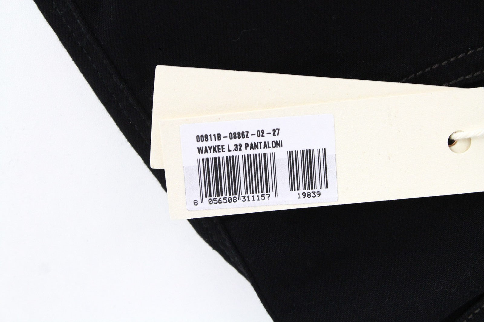 DIESEL Waykee 0886Z vyriški džinsai W27/L32 berniukams, juodi, tiesūs, tamprūs, medvilniniai. 