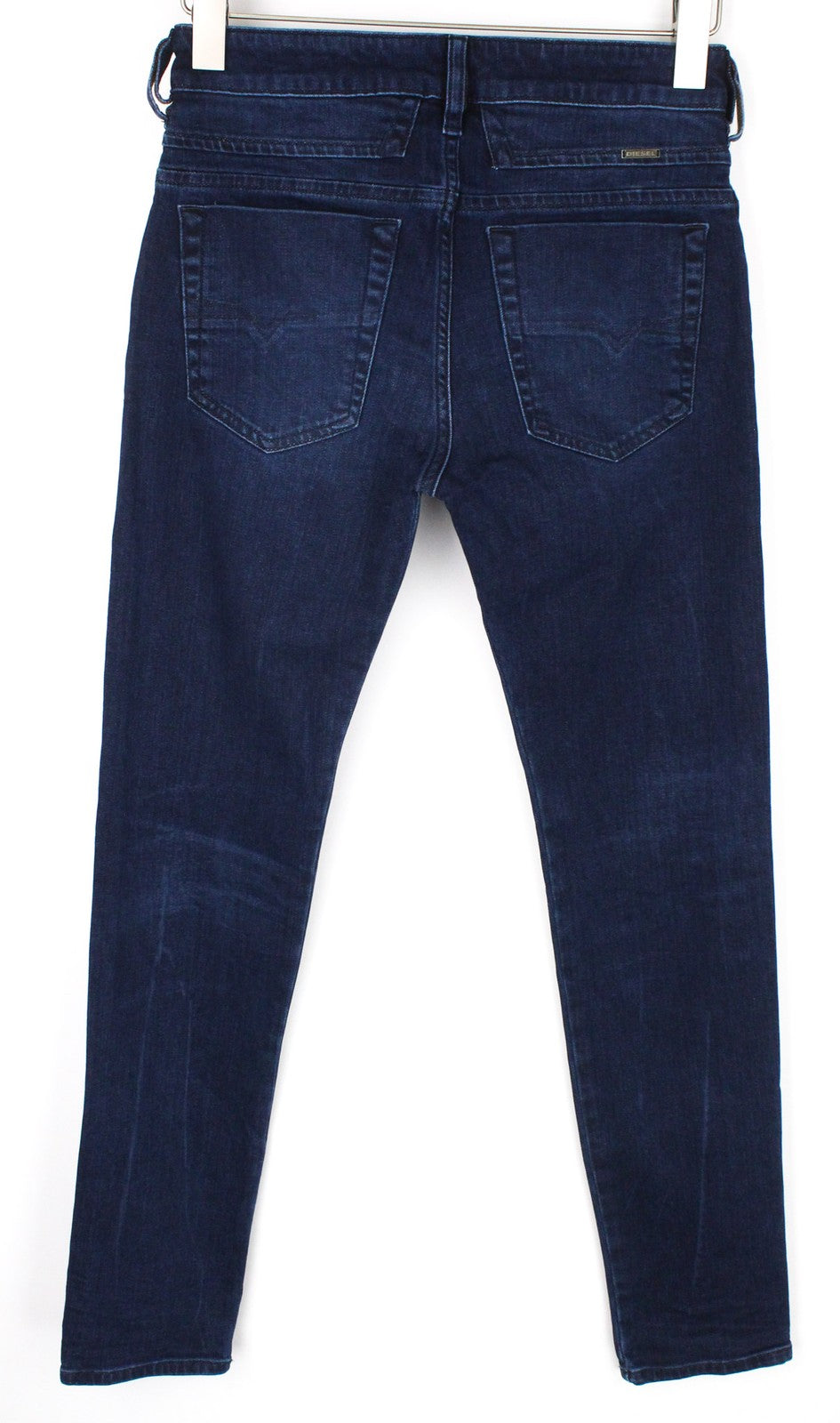 DIESEL D-Bazer 083AT vyriški džinsai W26/L32 berniukams, siaurėjantys, mėlyni, tamprūs, medvilniniai. 