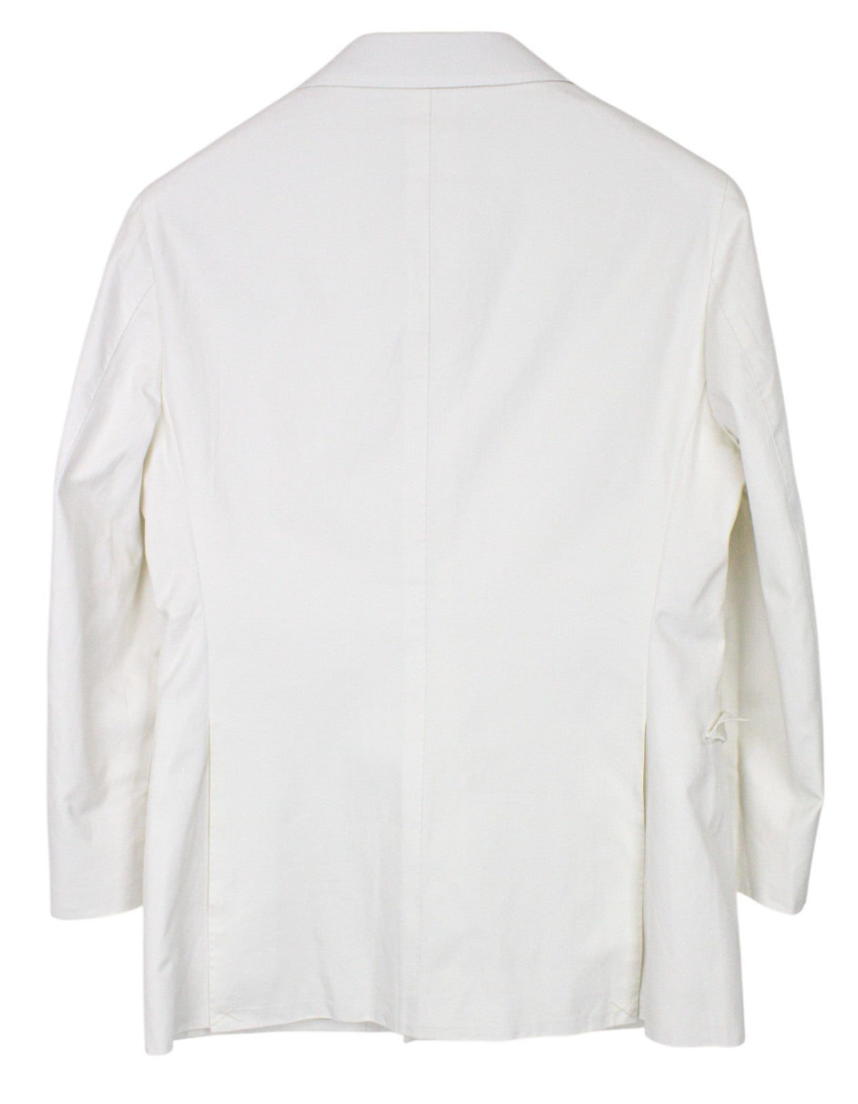 SUITSUPPLY La Spalla Men's Blazer UK34S Off-White Double-Breasted Cotton Jacket