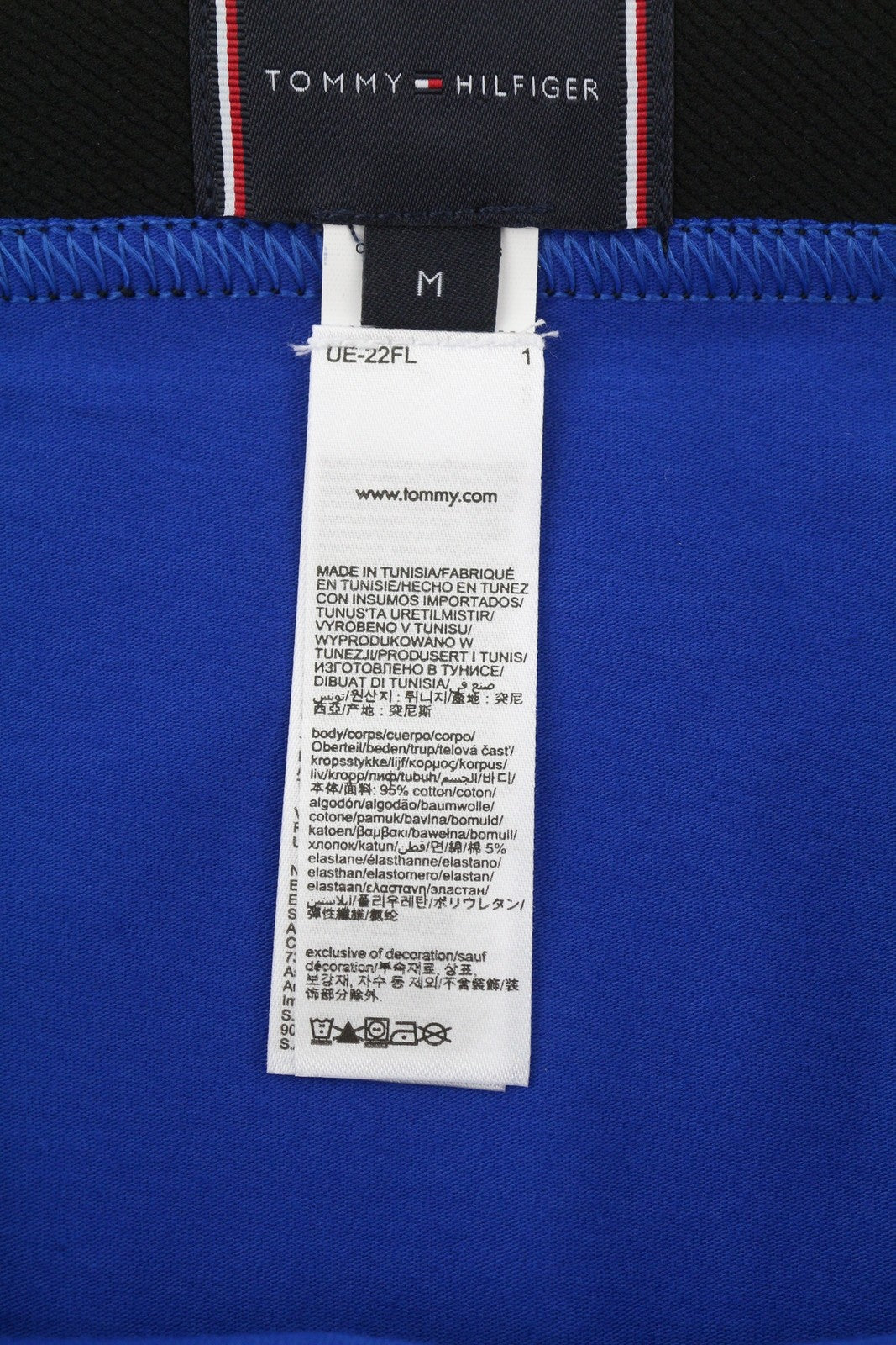 TOMMY HILFIGER vyriški apatiniai M mėlyni Trunk rašto ir kojinių komplektas bokseriai su siuvinėjimu 