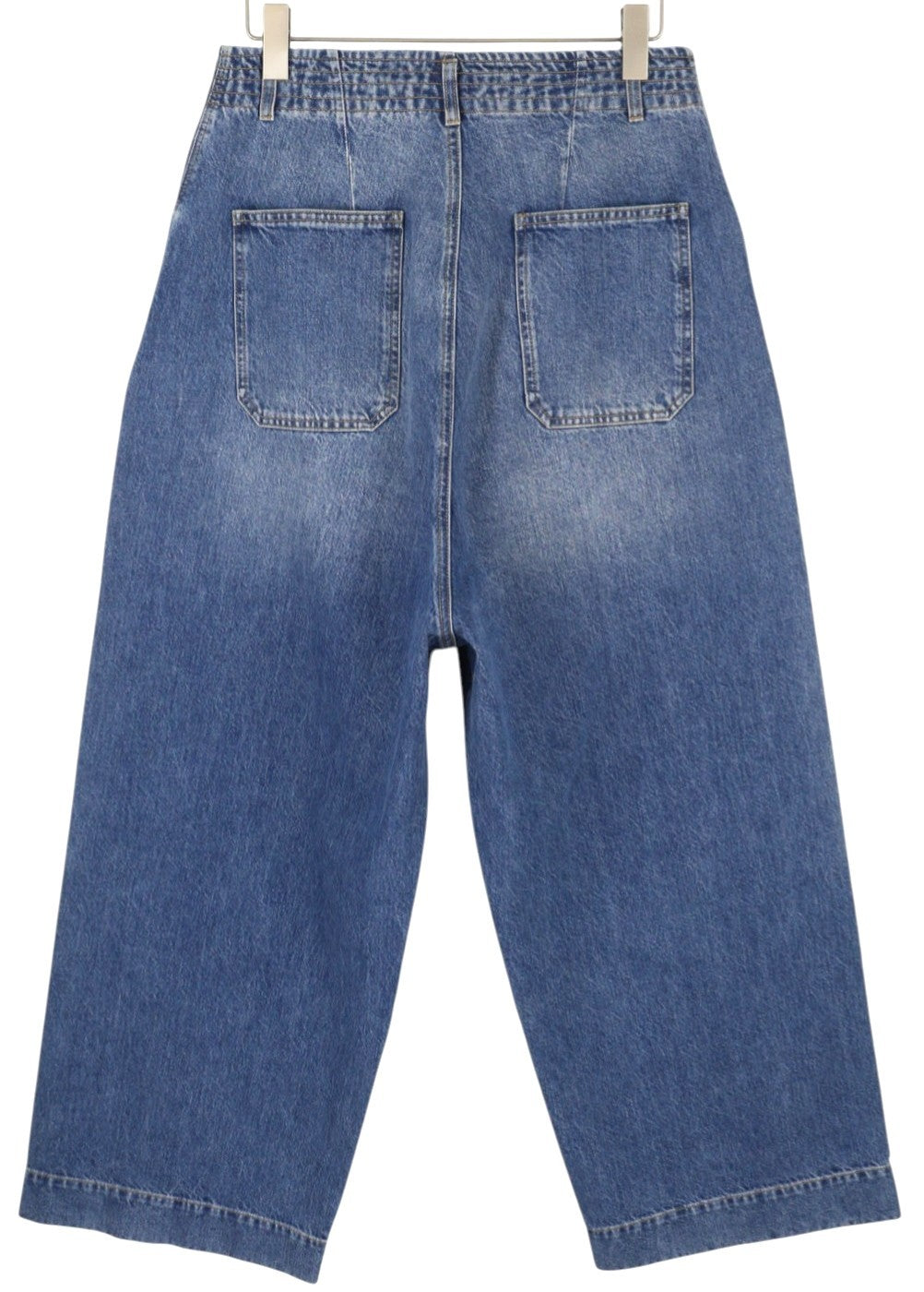 PLAN C moteriški džinsai, 44 dydžio, mėlyni, laisvo kirpimo, blukinto džinso užsegimai, rekomenduojama kaina – 579 € 