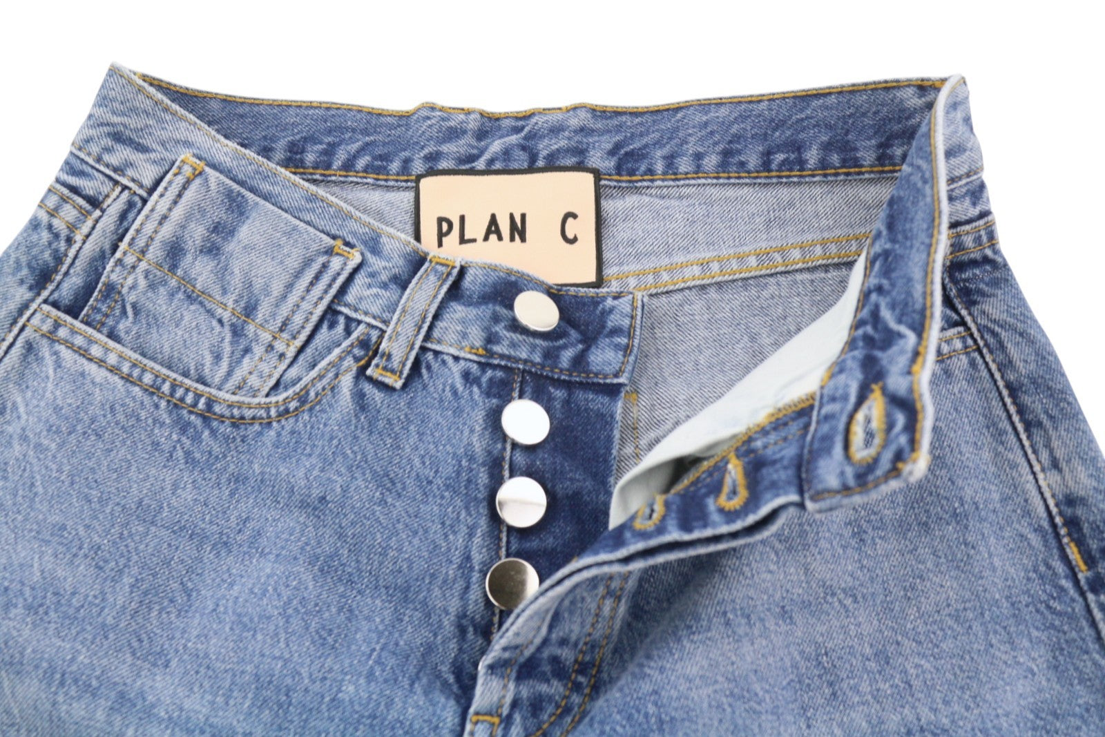 PLAN C moteriški džinsai, 36 dydžio, mėlyni, iki kulkšnies, vidutinio liemens, tiesūs, su sagomis, RMK 440 € 