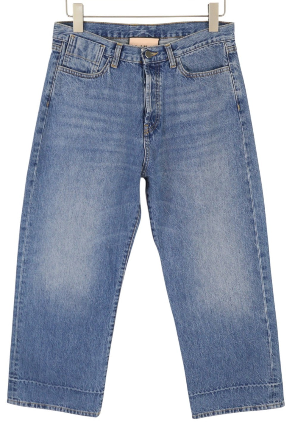 PLAN C moteriški džinsai, 42, mėlyni, iki kulkšnies, vidutinio liemens, tiesūs, su sagomis, RRP 440 € 