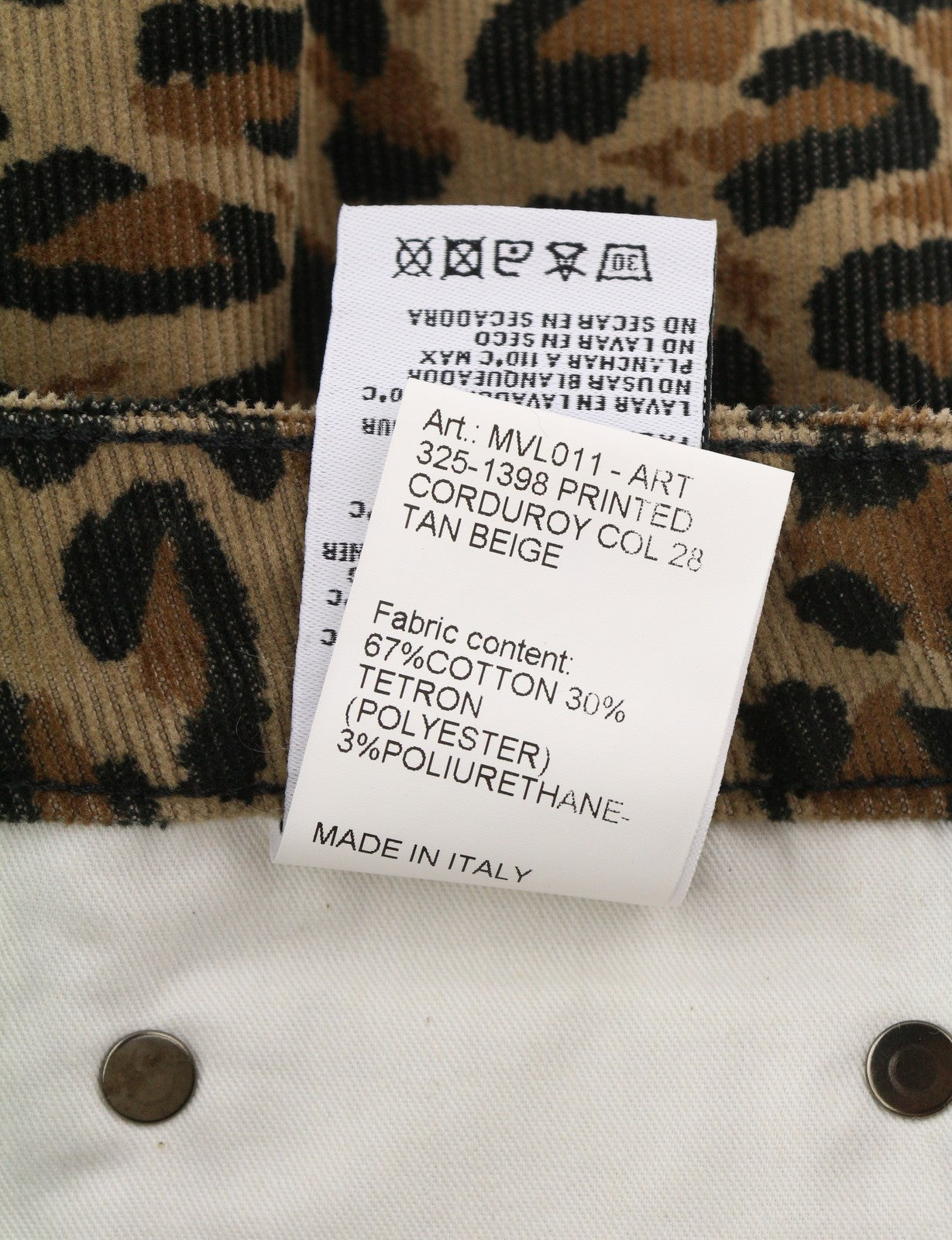 R13 Kick Fit moteriškos kelnės 27 gelsvai rudos leopardo rašto, aptemptos, platėjančios, iki kulkšnių, rudos 