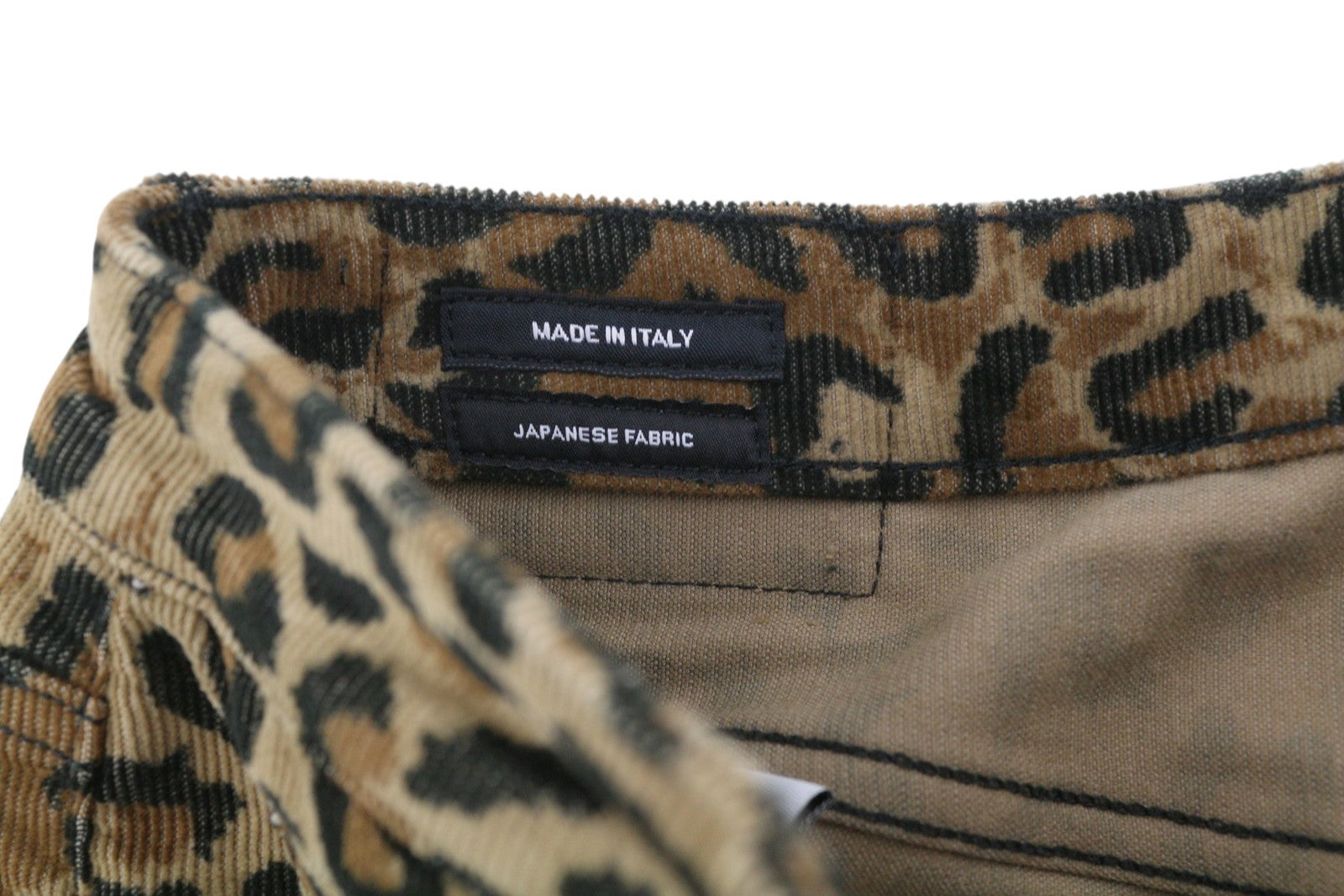 R13 Alison Skinny moteriškos kelnės 27 gelsvai rudos leopardo rašto, kulkšnies, aukšta juostele, velvetas, rudos spalvos 