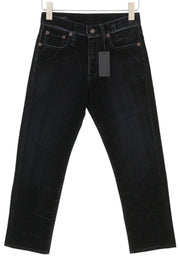 R13 Romeo moteriškos kelnės 24 flokuotomis juodomis aksominėmis trumpomis tiesiomis užtrauktuku iki kulkšnių 