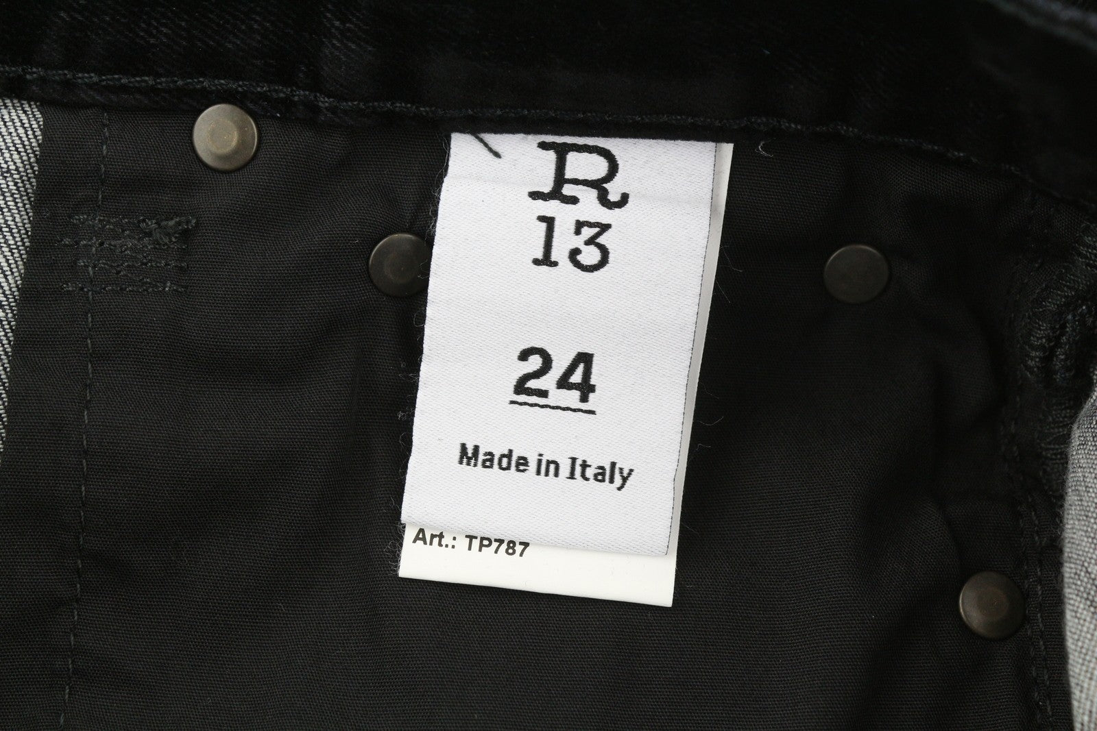 R13 Romeo moteriškos kelnės 24 flokuotomis juodomis aksominėmis trumpomis tiesiomis užtrauktuku iki kulkšnių 