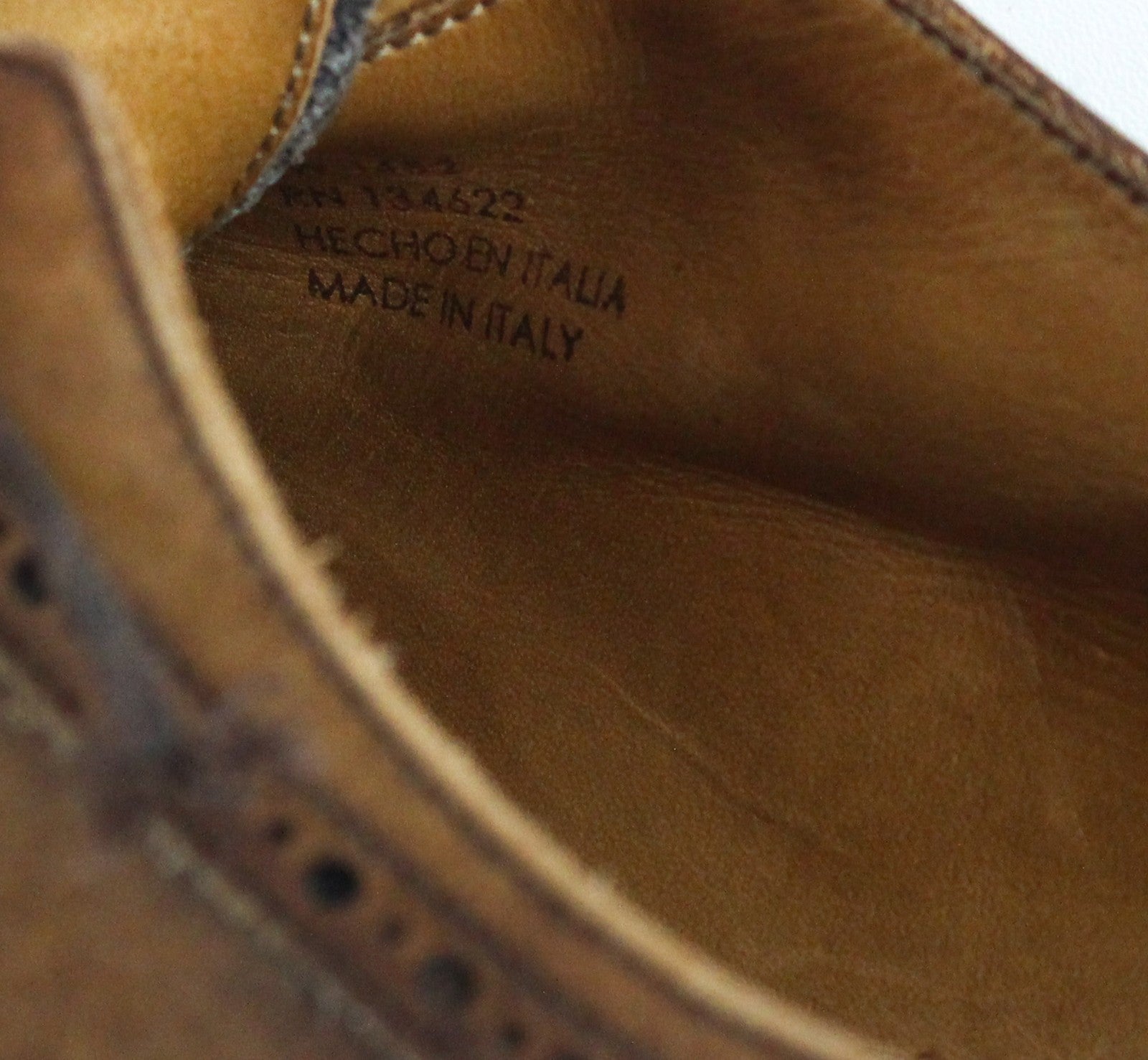 SUITSUPPLY Men's Formal Shoes EU44.5 Brown Oxford Leather Laced Low-Top