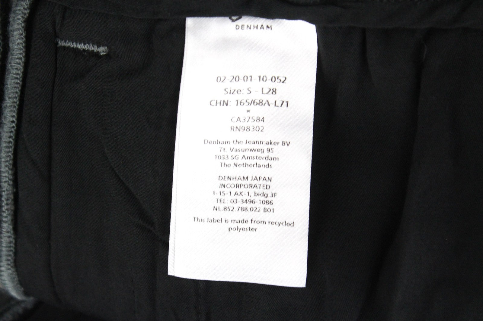 DENHAM Preston moteriškos kelnės S, pilkos, su dygsniais ir tampriomis priekinėmis kišenėmis 