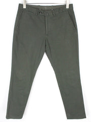 SUITSUPPLY Porto Novo Men's Trousers UK32R Green Cotton Stretch Lined Pants