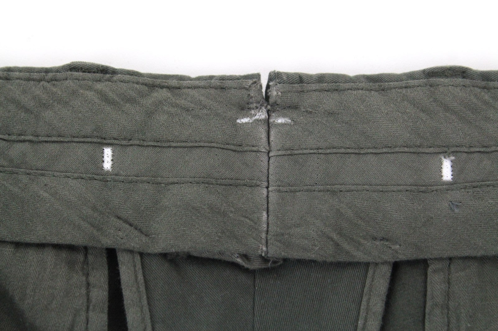 SUITSUPPLY Porto Novo Men's Trousers UK32R Green Cotton Stretch Lined Pants