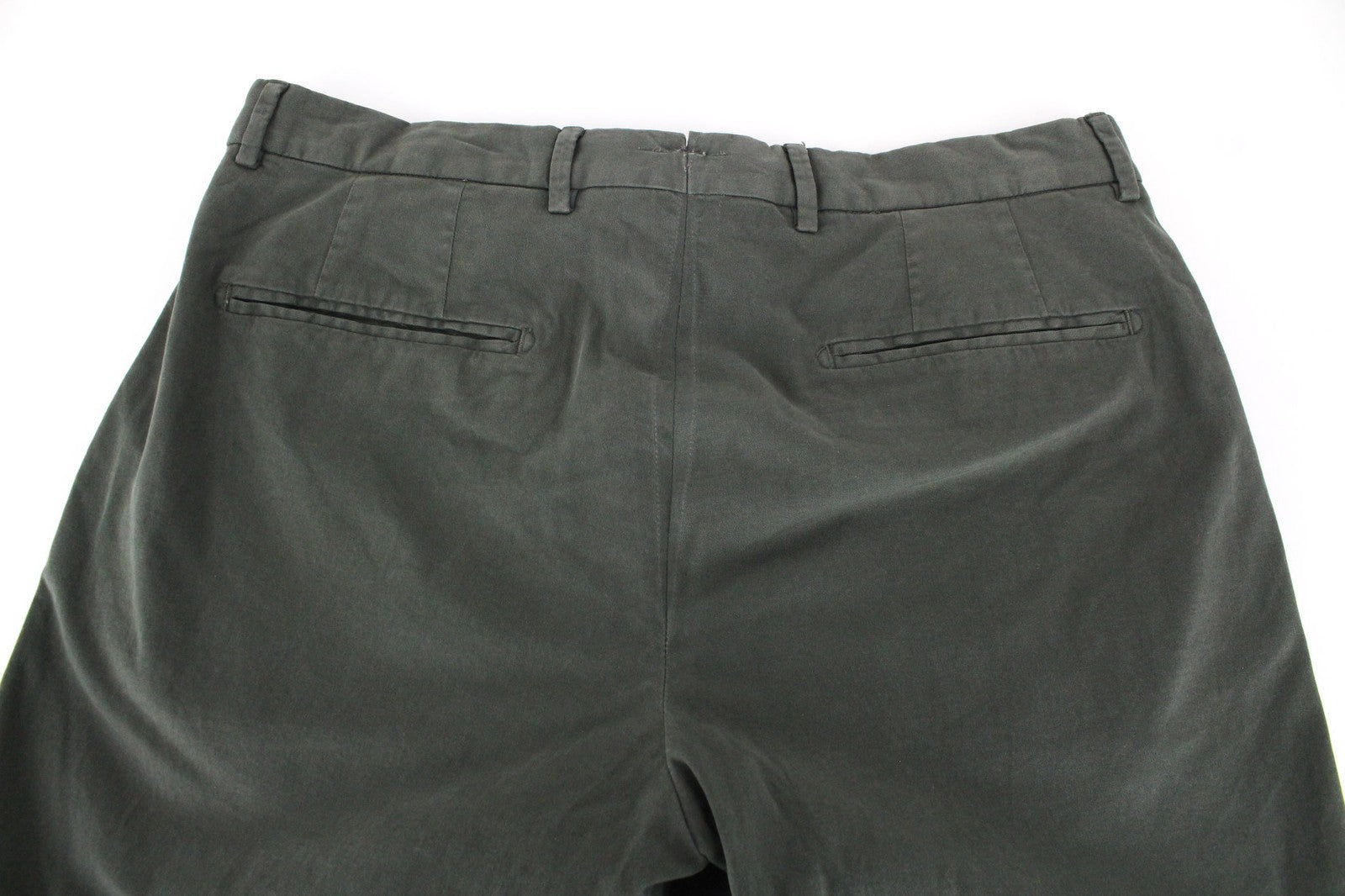 SUITSUPPLY Porto Novo Men's Trousers UK32R Green Cotton Stretch Lined Pants