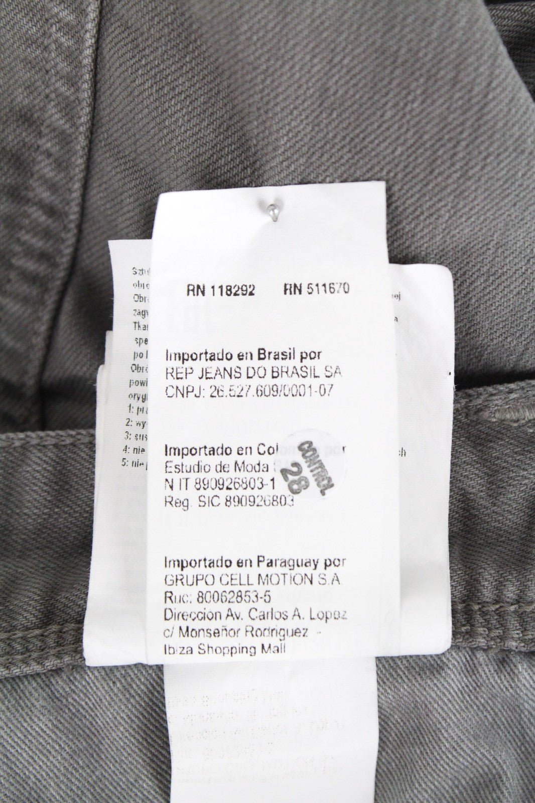 REPLAY Anbass vyriški džinsai W29/L30 pilki džinsai, ploni, tamprūs, laisvalaikio stiliaus, medvilniniai 