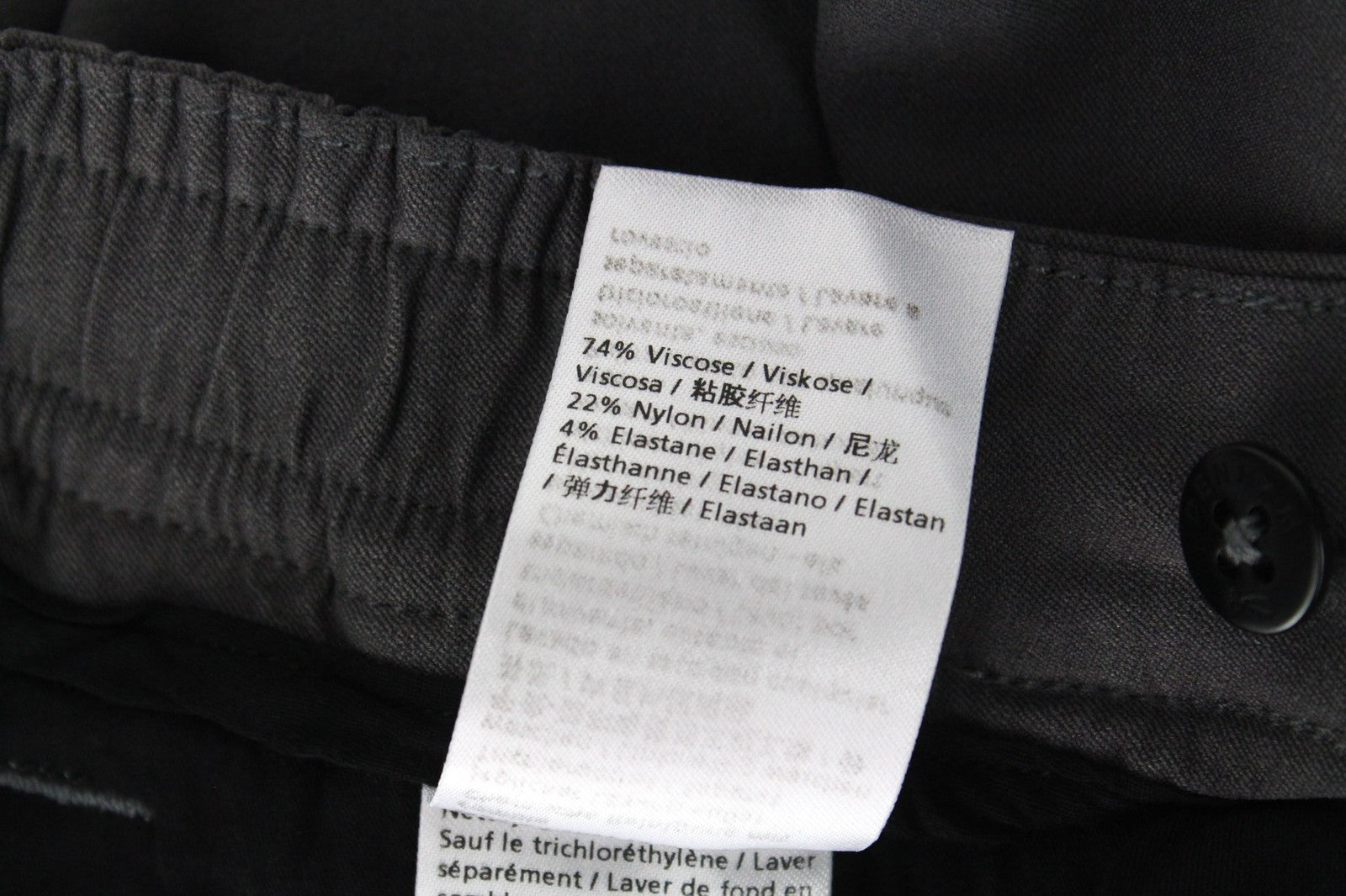 DENHAM Preston moteriškos kelnės S pilkos spalvos tamprios klostuotos klasikinės kelnės su užtrauktuku 