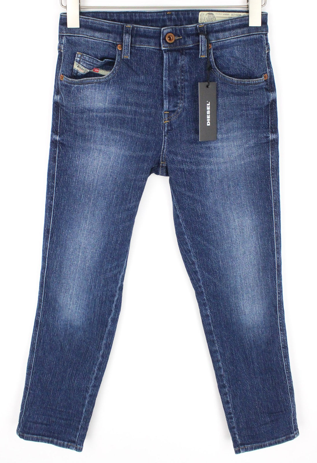 DIESEL Babhila 089AH moteriški džinsai W25/L30 tamsiai mėlyni, aptempti, tamprūs kirpimai 