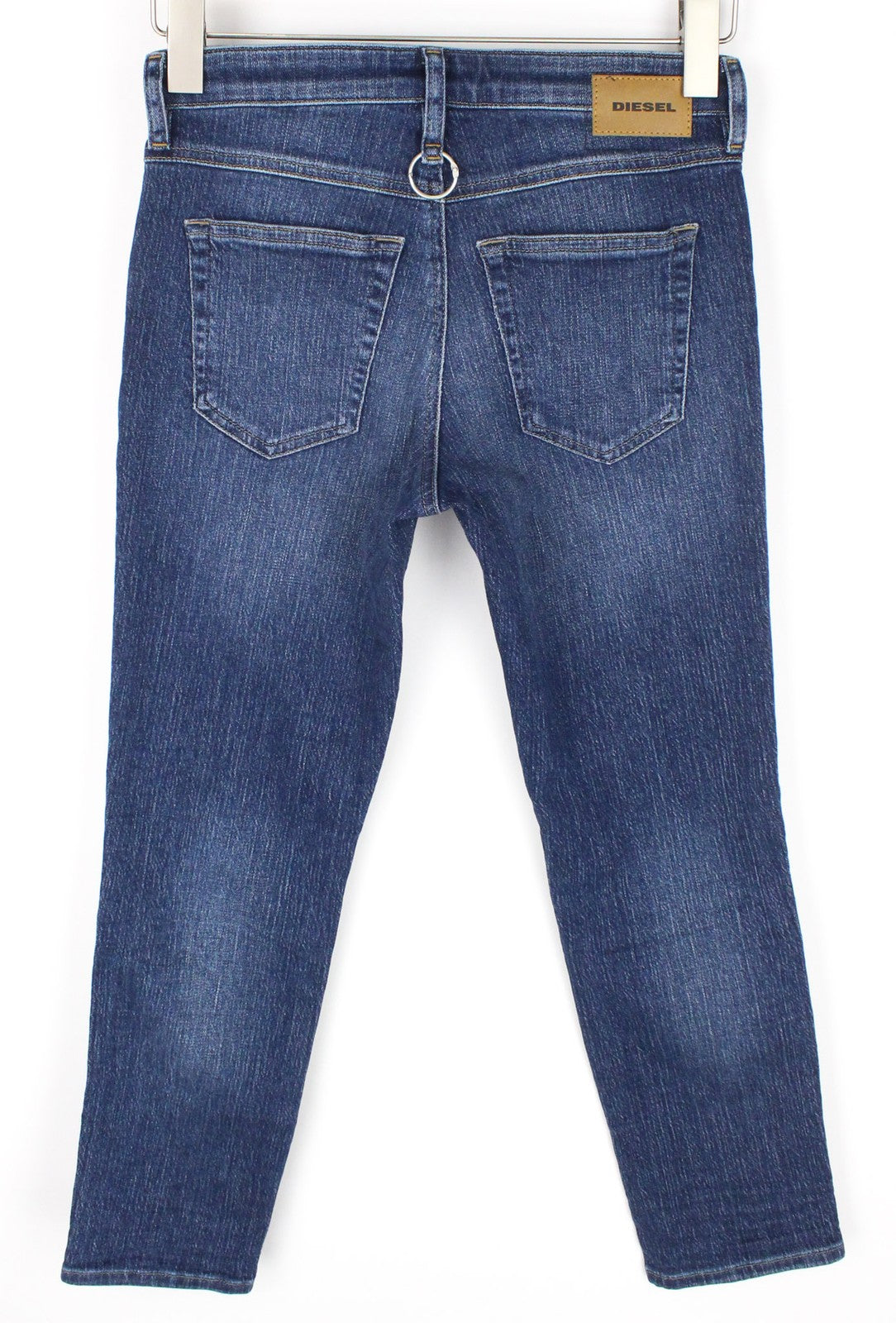 DIESEL Babhila 089AH moteriški džinsai W25/L30 tamsiai mėlyni, aptempti, tamprūs kirpimai 