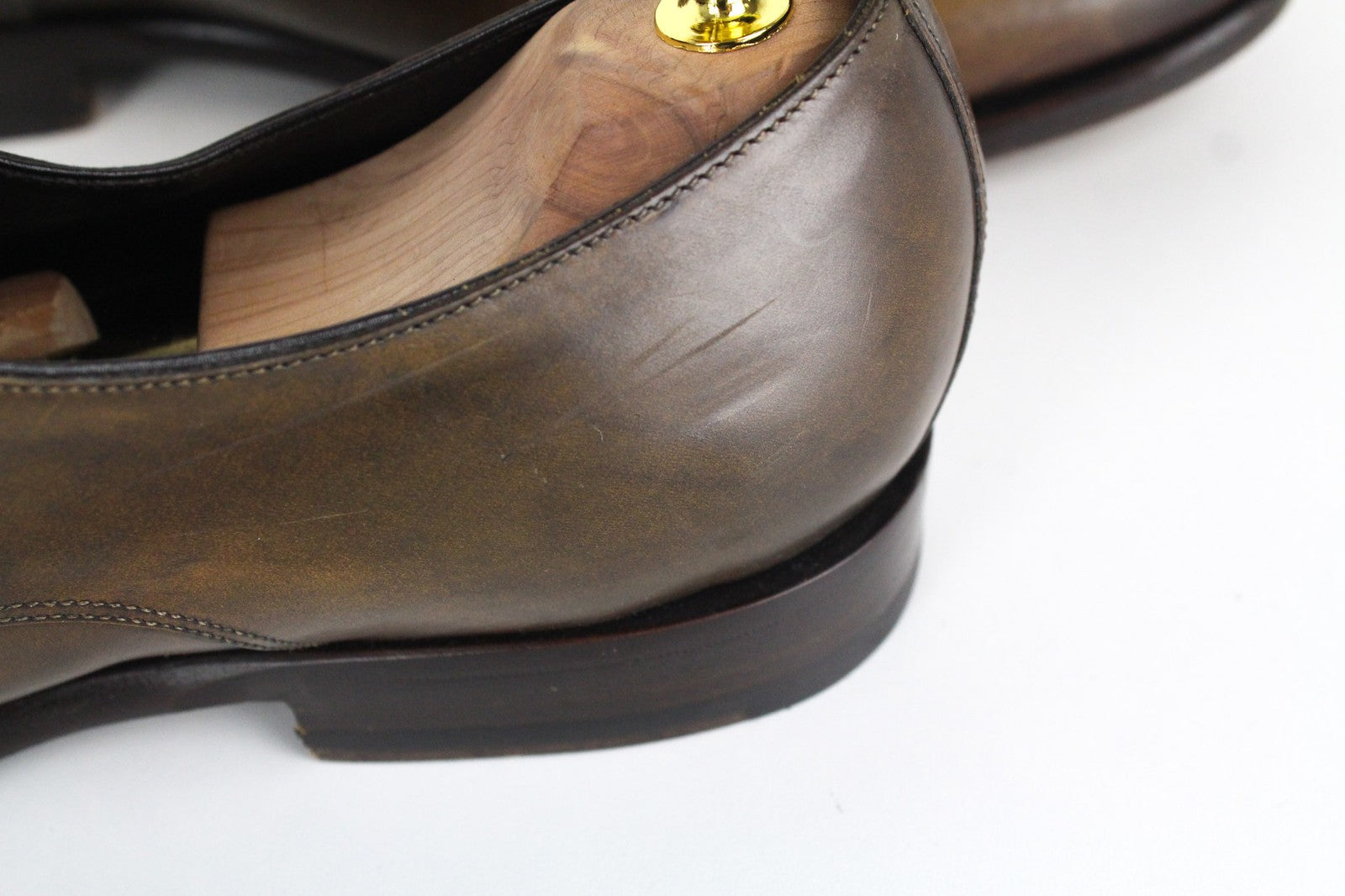 SUITSUPPLY Men's Formal Shoes EU43 Brown Buckled Leather Low-Top Dress