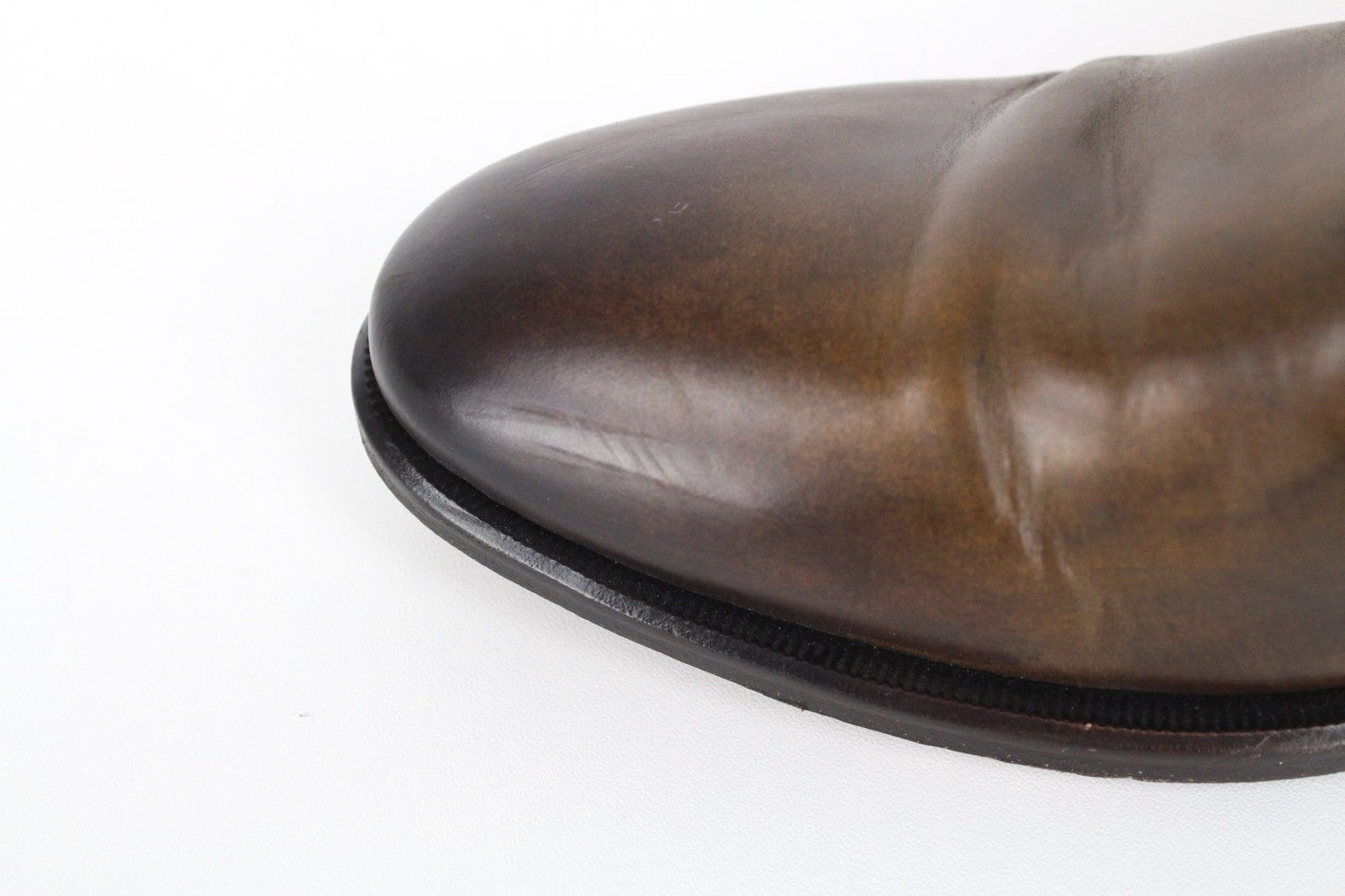 SUITSUPPLY Men's Formal Shoes EU43 Brown Buckled Leather Low-Top Dress