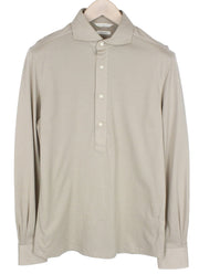 SUITSUPPLY marškinėliai 39/ 15 1/2/40/ 15 3/4 smėlio spalvos medvilniniai itin ploni polo kaklo 