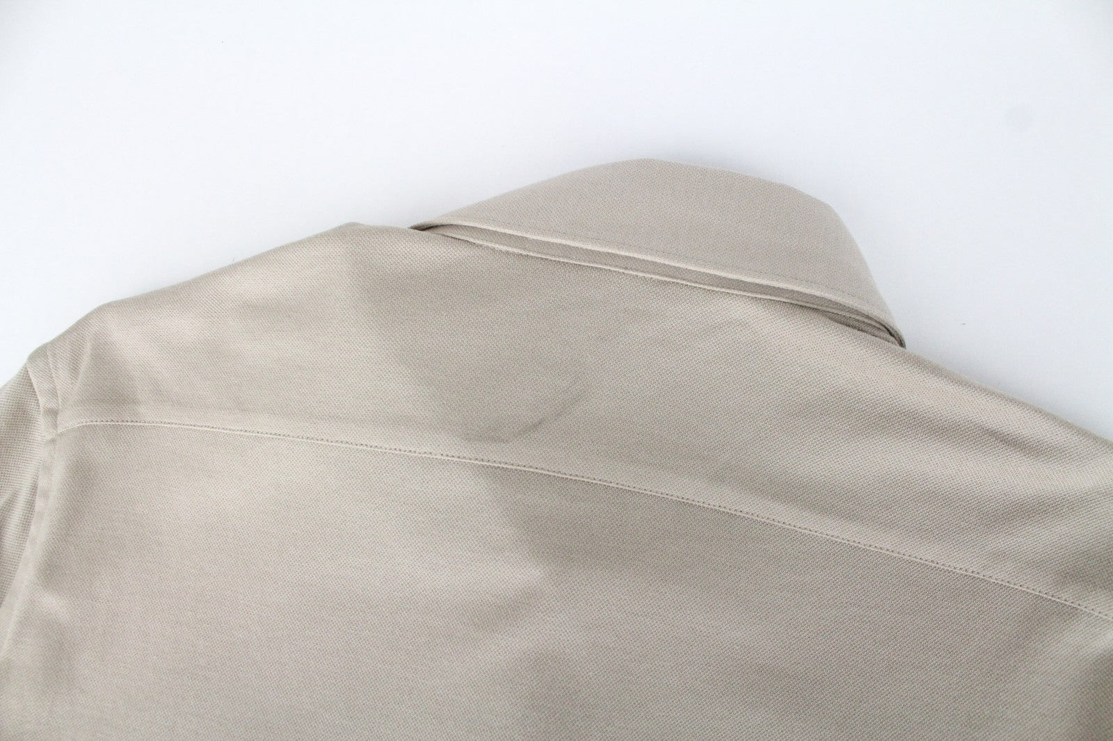 SUITSUPPLY marškinėliai 39/ 15 1/2/40/ 15 3/4 smėlio spalvos medvilniniai itin ploni polo kaklo 