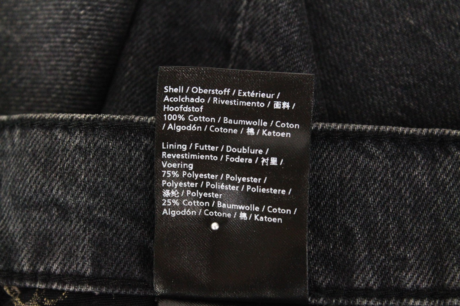 DENHAM Pearl moteriškas sijonas W25 juodas skalbtos medvilnės mini džinsinis sijonas su 5 kišenėmis 