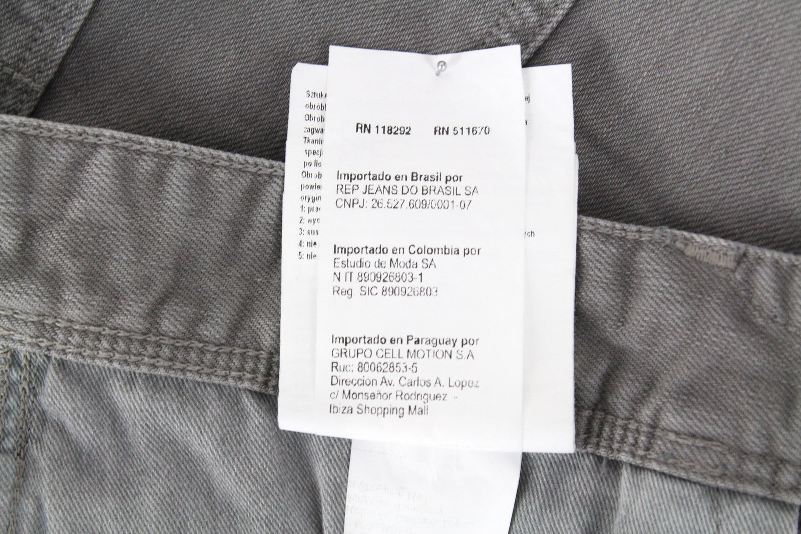 REPLAY Anbass vyriški džinsai W30/L34 pilki, ploni, tamprūs medvilniniai džinsiniai kelnės 