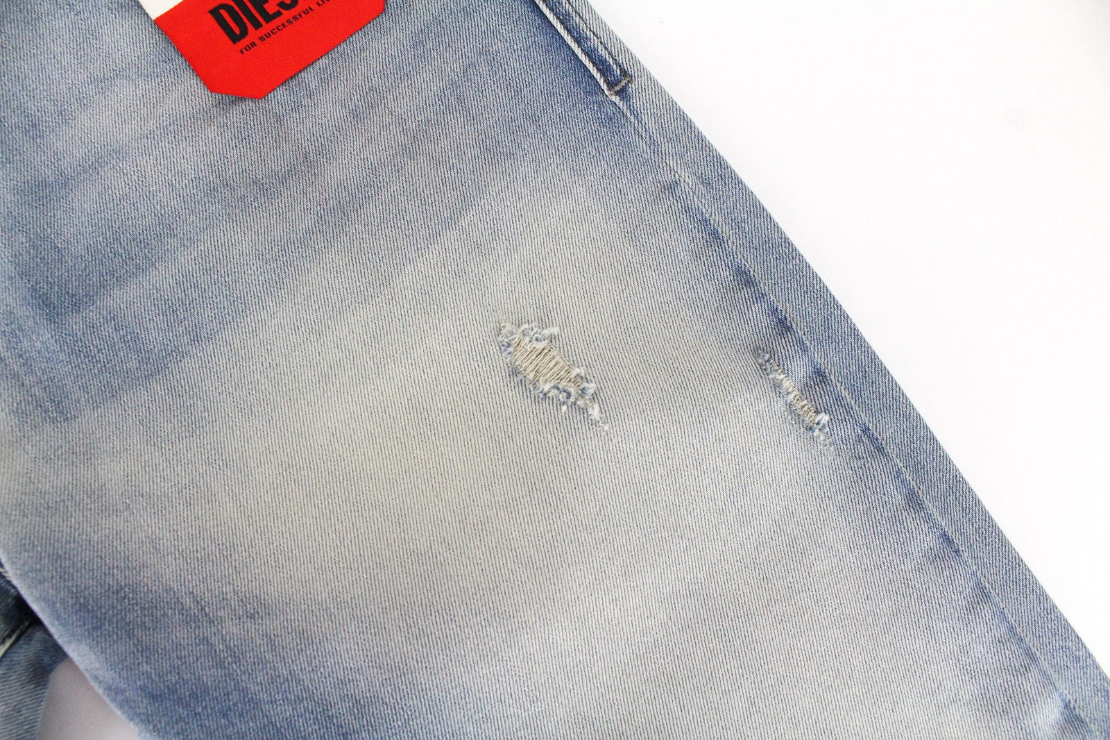 DIESEL D-Strukt 081AP vyriški džinsai W28/L30 mėlyni, siaurėjantys, tamprūs medvilniniai džinsai 