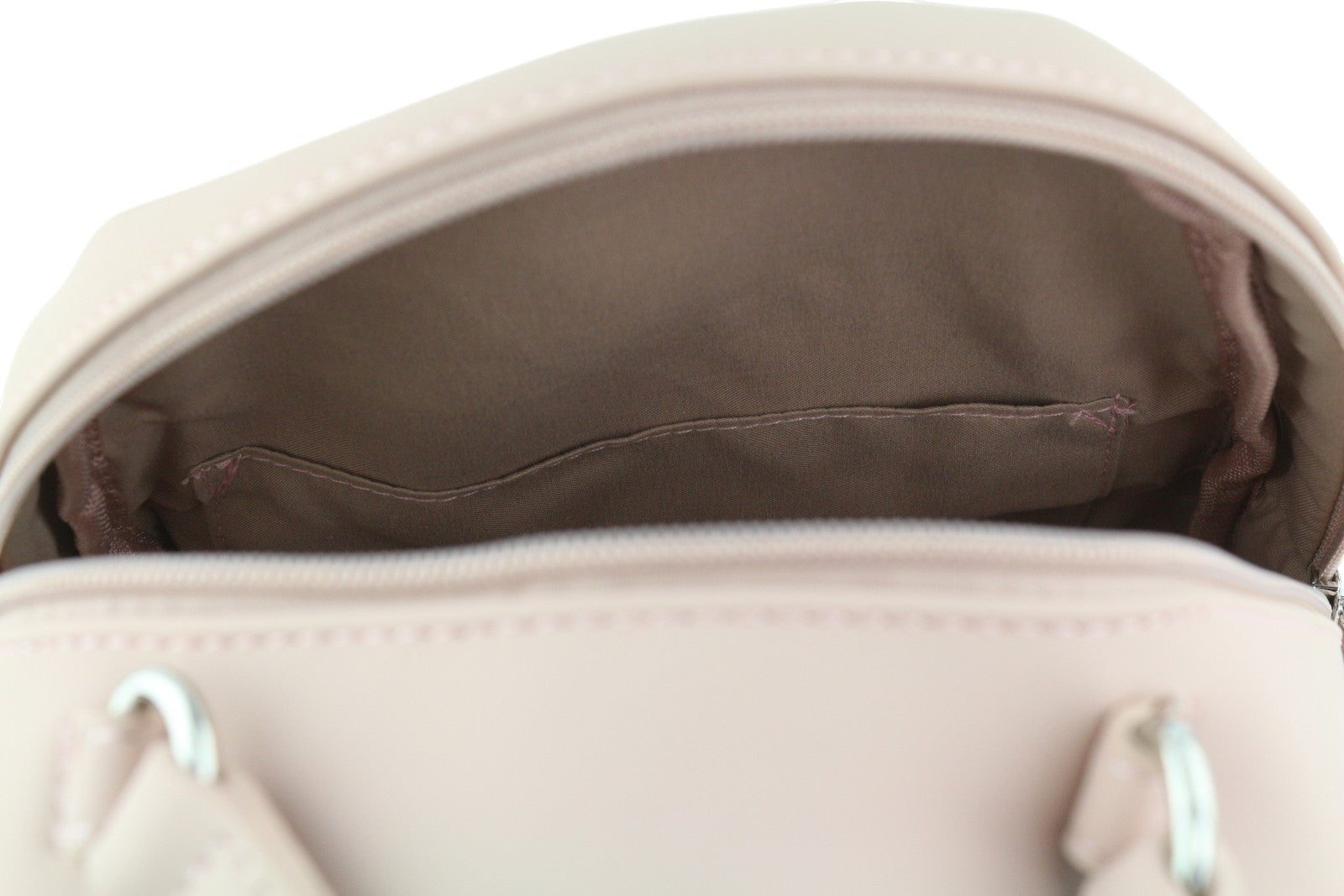 O BAG Sofia moteriška rankinė OS šviesiai rožinė, dviguba rankena, užtrauktuku, kuprinė su logotipu 