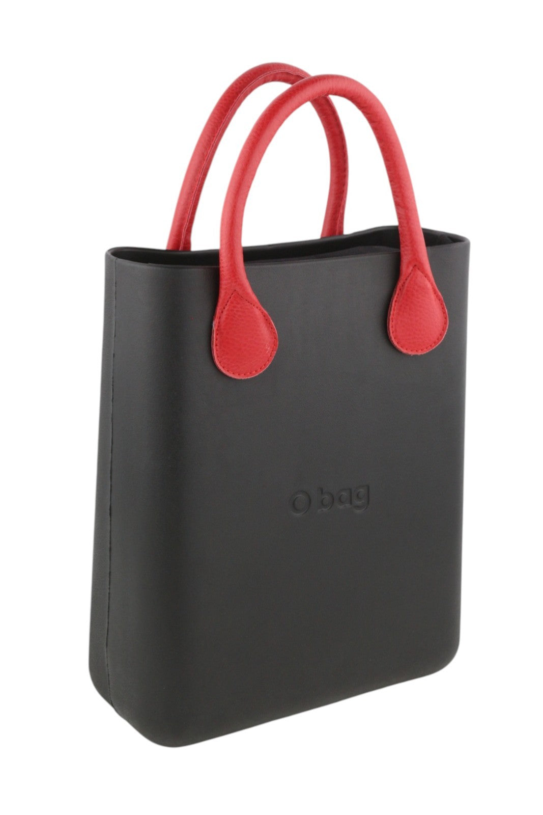 O BAG Chic moteriškas krepšys OS juodas tekstūruotas raštuotas priekis su vidiniu krepšio logotipu 