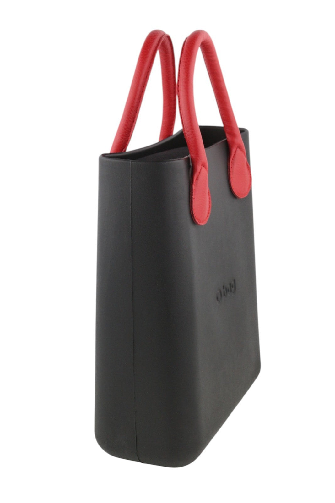 O BAG Chic moteriškas krepšys OS juodas tekstūruotas raštuotas priekis su vidiniu krepšio logotipu 