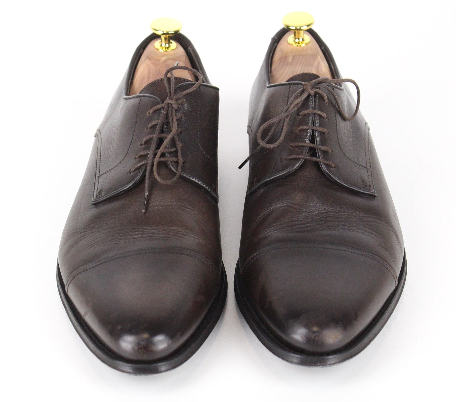 SUITSUPPLY Men's Shoes EU42 Dark Brown Leather Blake Oxford Lace-Up