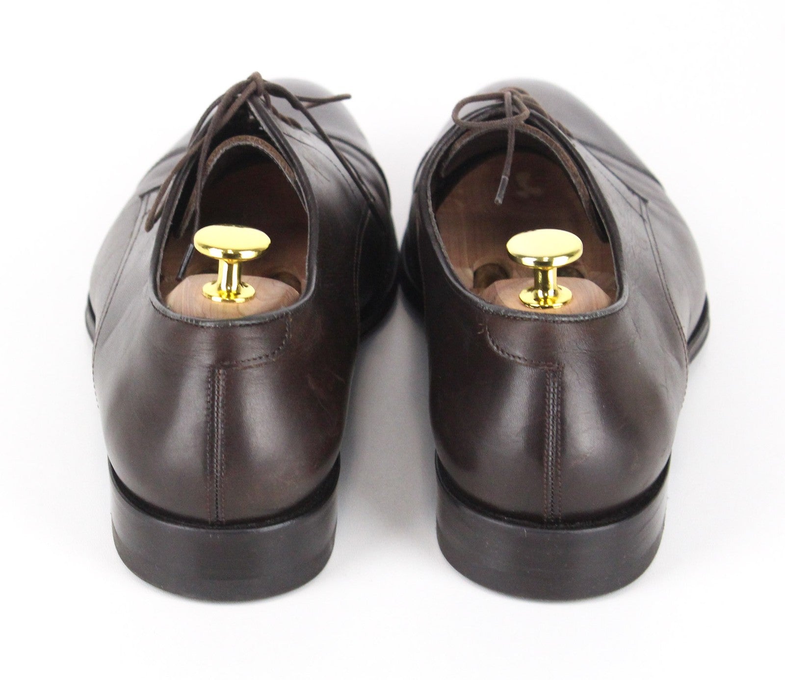 SUITSUPPLY Men's Shoes EU42 Dark Brown Leather Blake Oxford Lace-Up