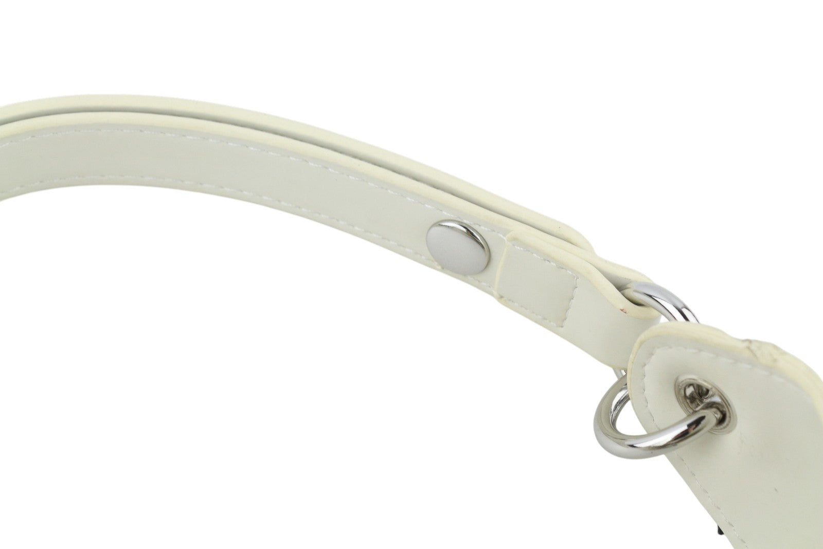 O BAG Ginevra moteriškas krepšys OS baltas su magnetiniu užsegimu, pamušalu, nešiojimui per petį, laisvalaikiui 