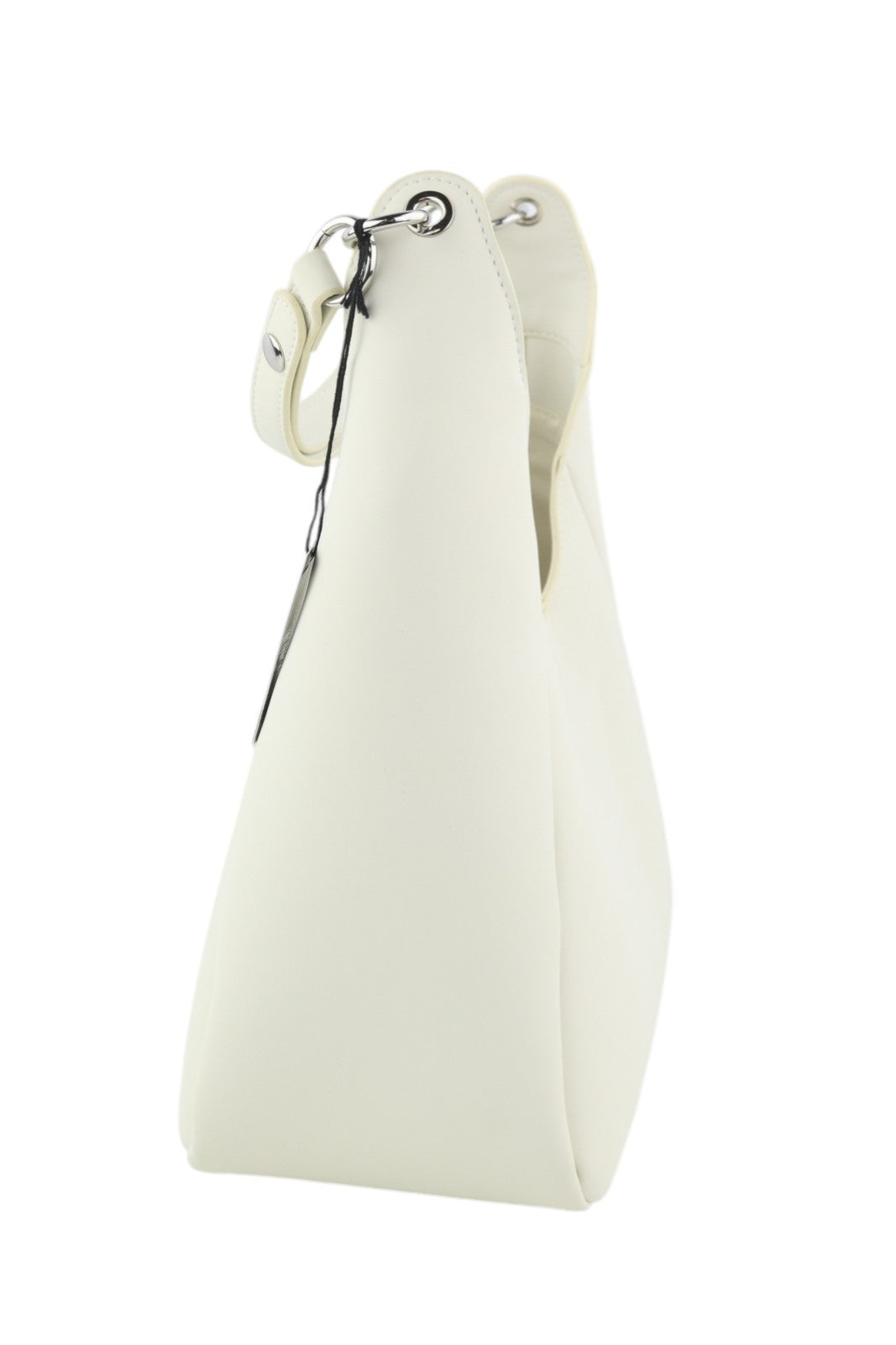 O BAG Ginevra moteriškas krepšys OS baltas su magnetiniu užsegimu, pamušalu, nešiojimui per petį, laisvalaikiui 