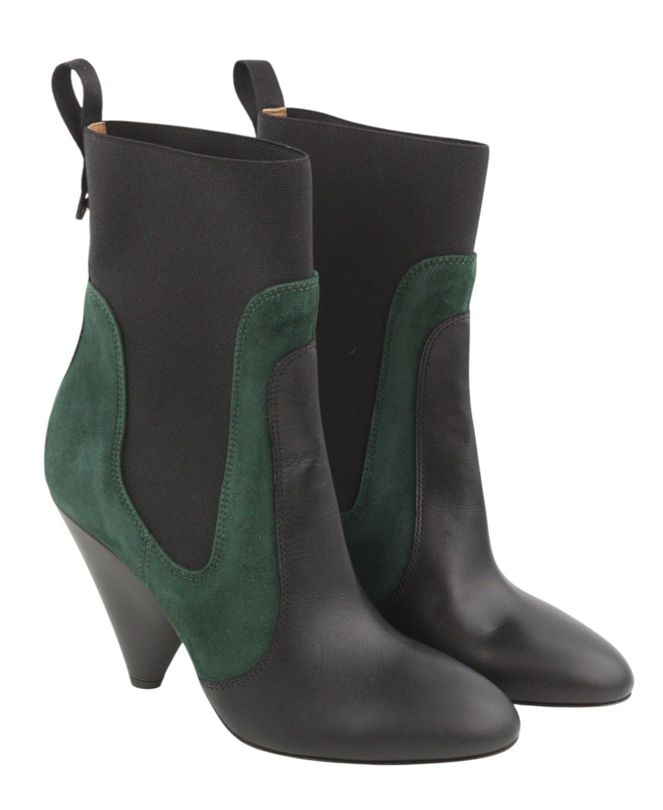 EMPORIO ARMANI moteriški aulinukai, 37 dydis, juodi, zomšiniai, odiniai, migdolų noselės, kaubojiški. 