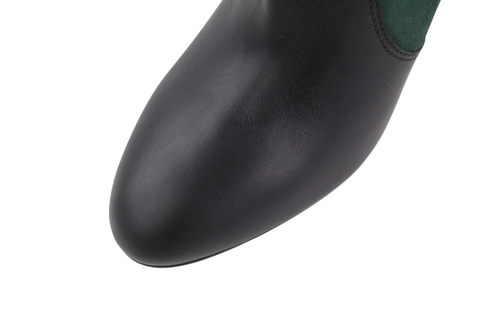 EMPORIO ARMANI moteriški aulinukai, 37 dydis, juodi, zomšiniai, odiniai, migdolų noselės, kaubojiški. 