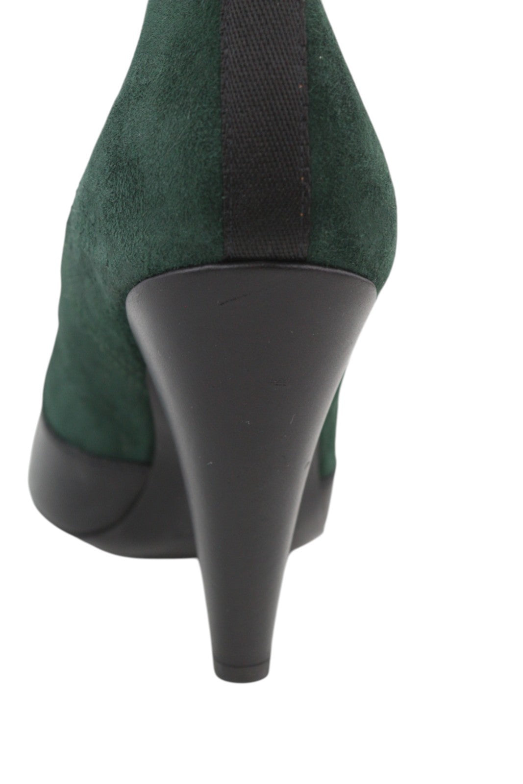 EMPORIO ARMANI moteriški aulinukai, 37 dydis, juodi, zomšiniai, odiniai, migdolų noselės, kaubojiški. 