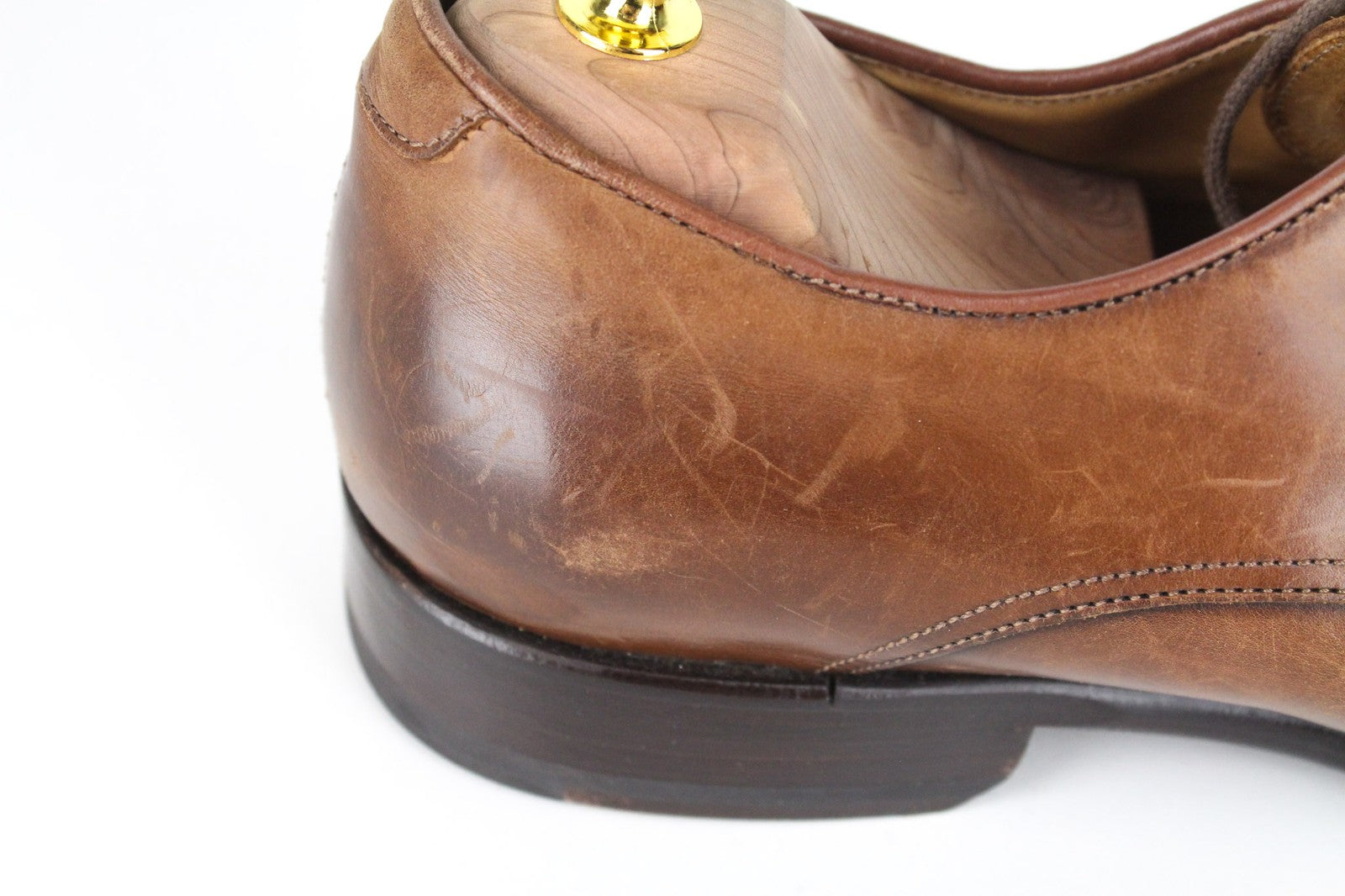 SUITSUPPLY Men's Shoes EU42 Mid Brown Blake Oxford Pure Calf Leather