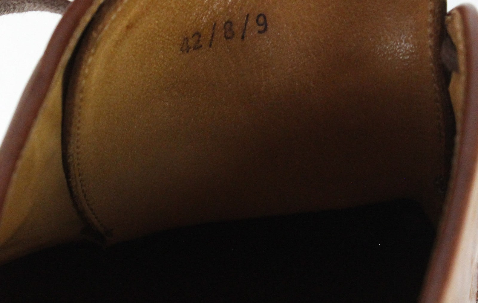 SUITSUPPLY Men's Shoes EU42 Mid Brown Blake Oxford Pure Calf Leather