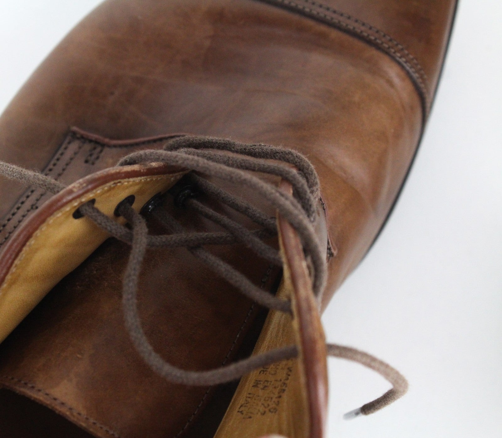 SUITSUPPLY Men's Shoes EU42 Mid Brown Blake Oxford Pure Calf Leather