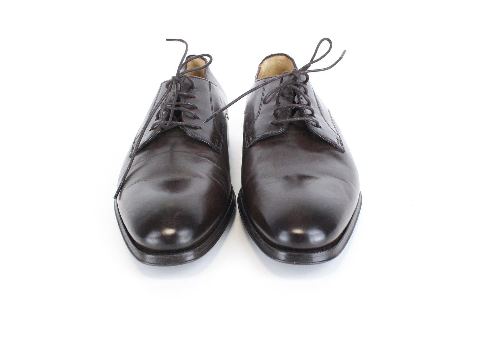 SUITSUPPLY vyriški rudi odiniai klasikiniai žemakulniai bateliai su raišteliais, dydis EU42 