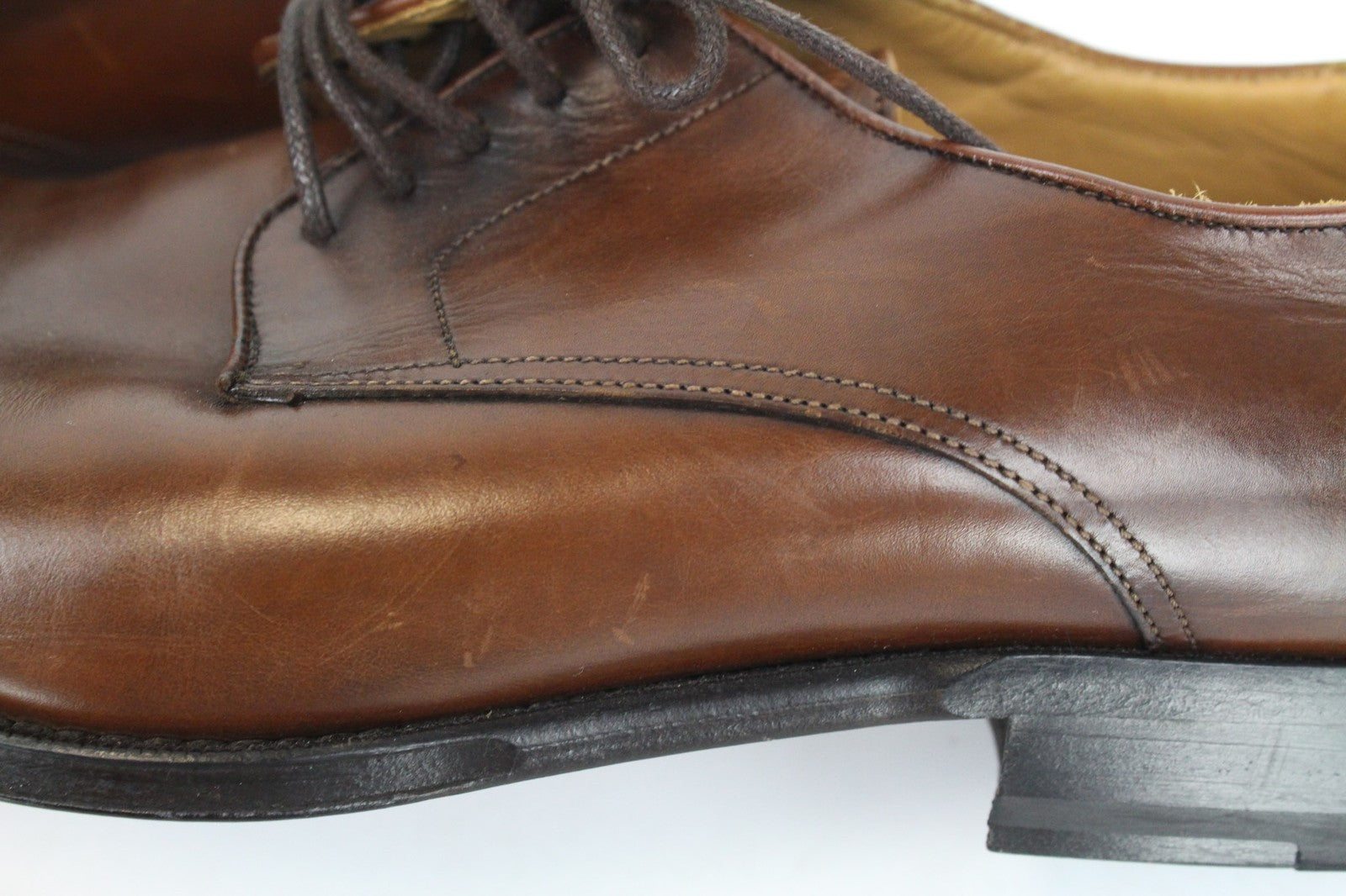 „SUITSUPPLY“ vyriški rudi veršiuko odos „Derby“ stiliaus bateliai su raišteliais, dydis EU40 