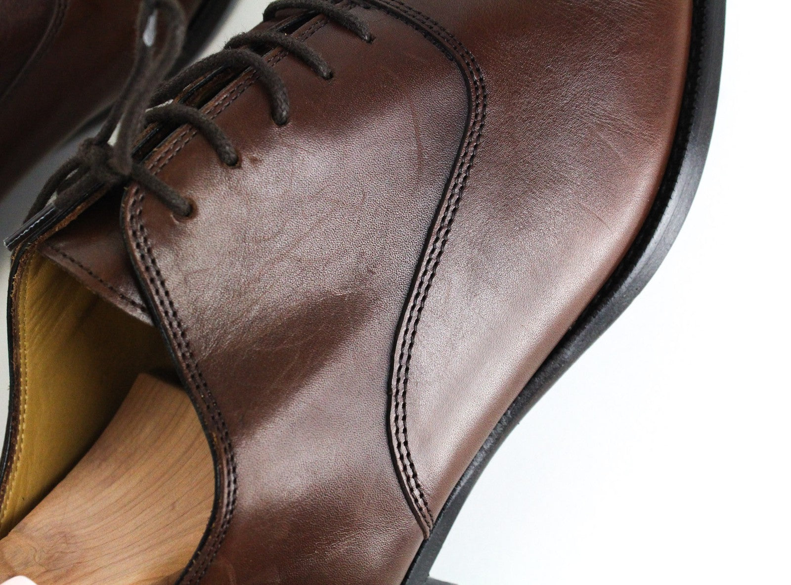 SUITSUPPLY vyriški rudi odiniai laisvalaikio stiliaus bateliai su raišteliais, žemakulniai, EU43 dydis 