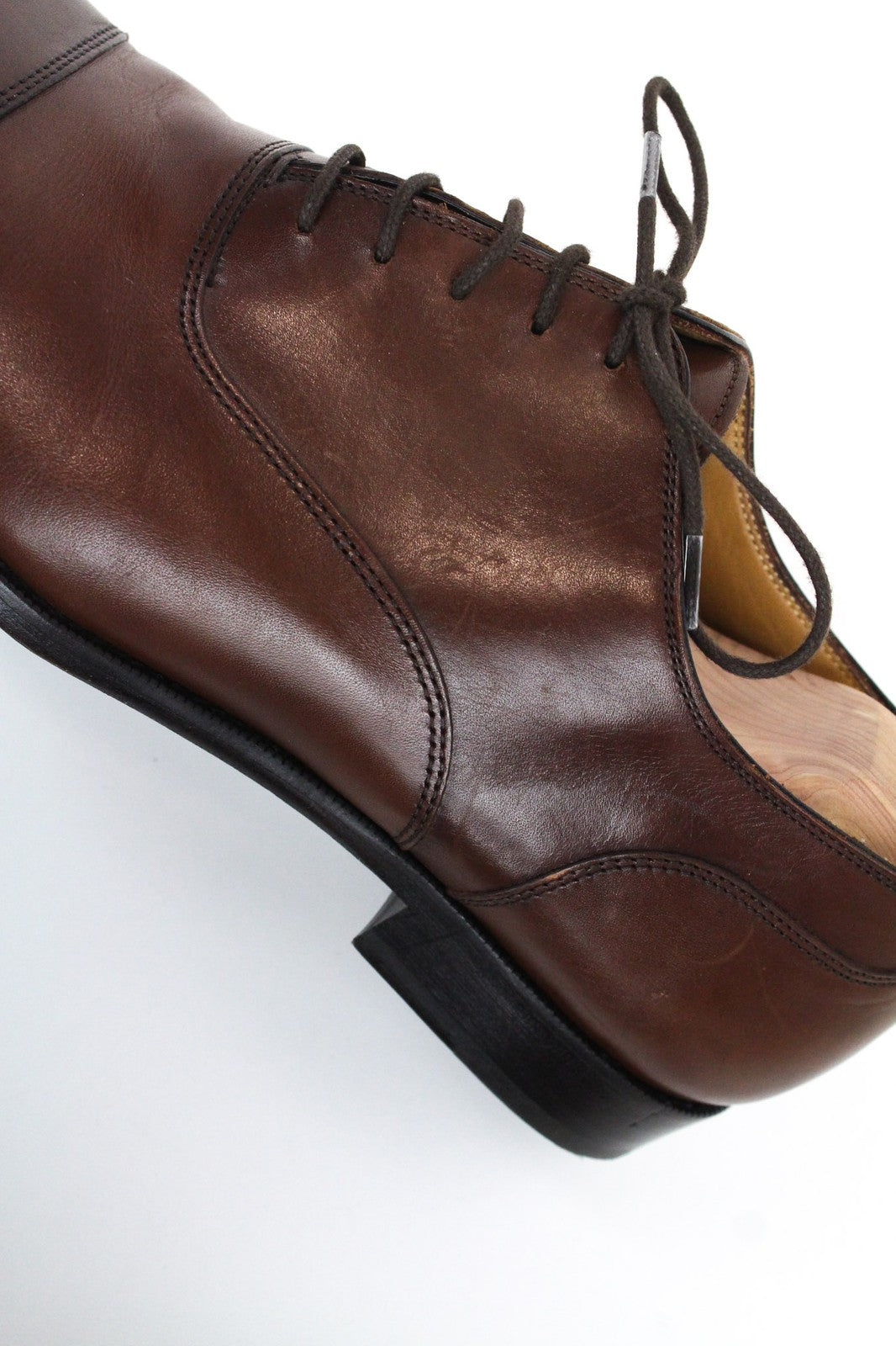 SUITSUPPLY vyriški rudi odiniai laisvalaikio stiliaus bateliai su raišteliais, žemakulniai, EU43 dydis 