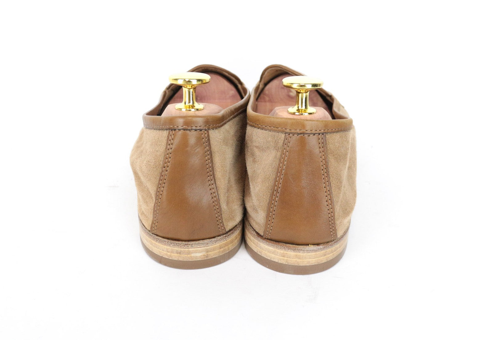 „SUITSUPPLY“ vyriški smėlio spalvos zomšiniai mokasinai, 42,5 dydžio, veršiuko odos mokasinai, išmanūs 