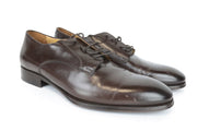 SUITSUPPLY Men's EU44 Brown Lace-Up Derby Shoes Calf Leather Formal