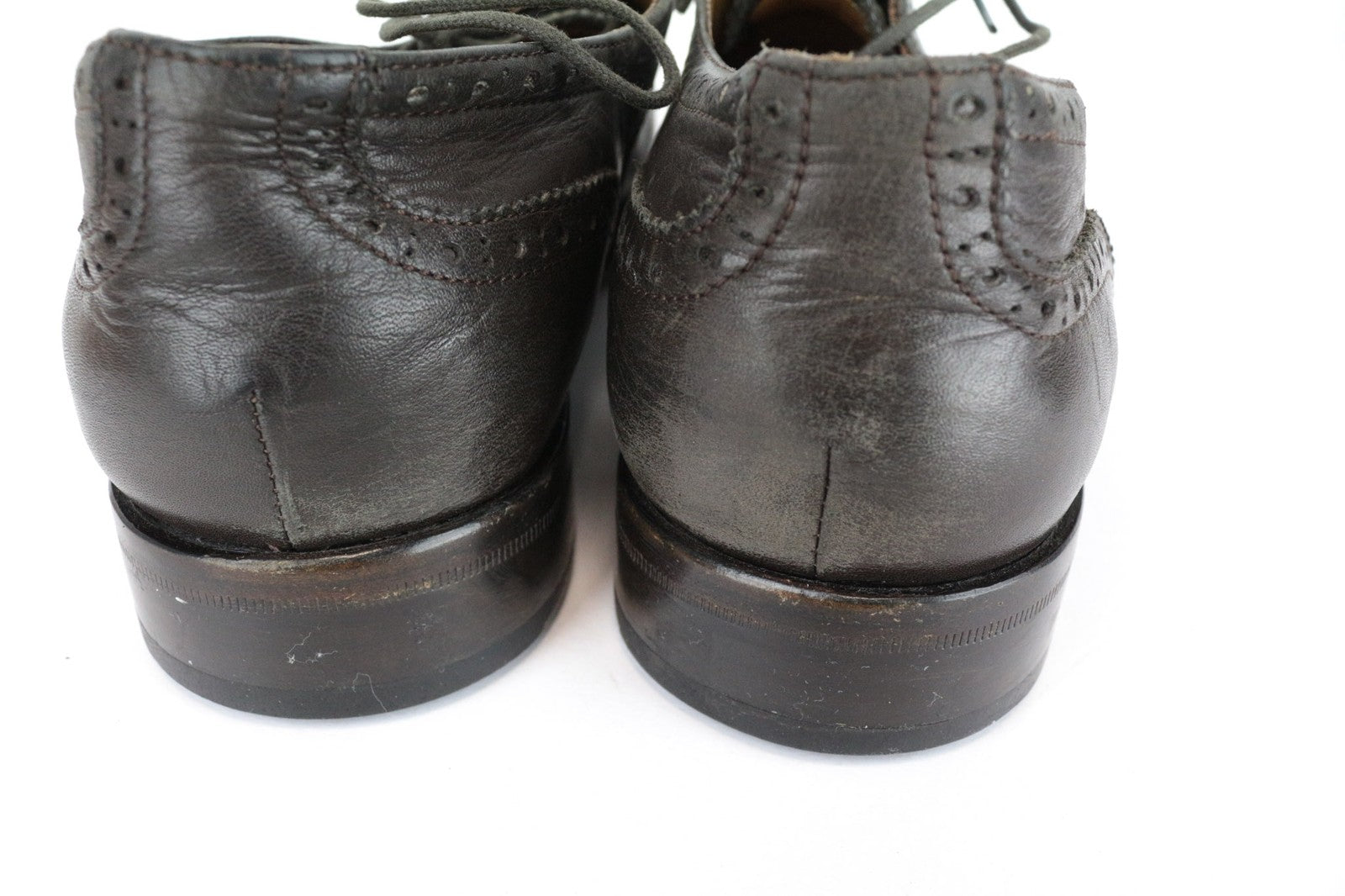 SUITSUPPLY Men's Shoes EU43 Brown Leather Classic Formal Laced Pair